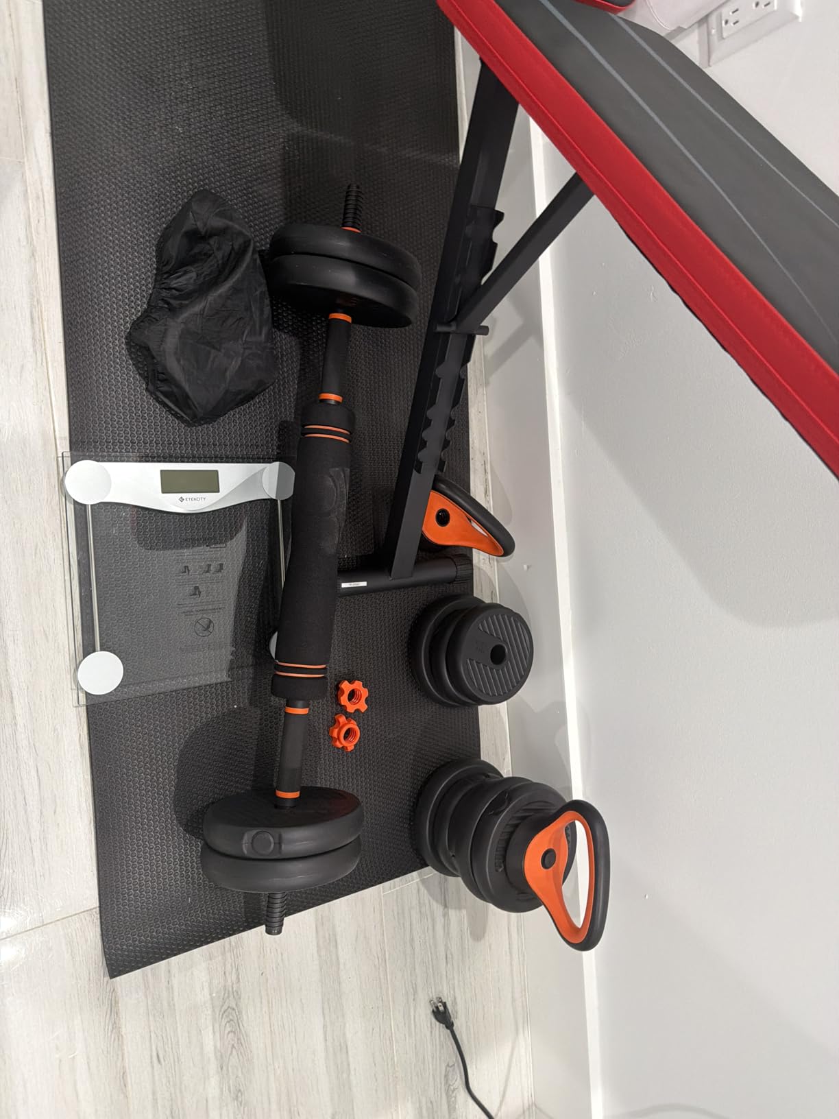 FEIERDUN DS2 Adjustable Dumbbells, 5-in-1 Free Weight Set with Connector customer photo 1