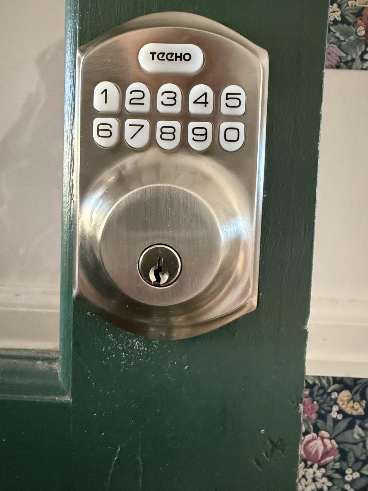 TEEHO TE001 Keyless Entry Door Lock with Keypad - Smart Deadbolt Lock for Front Door - Matte Black customer photo 2