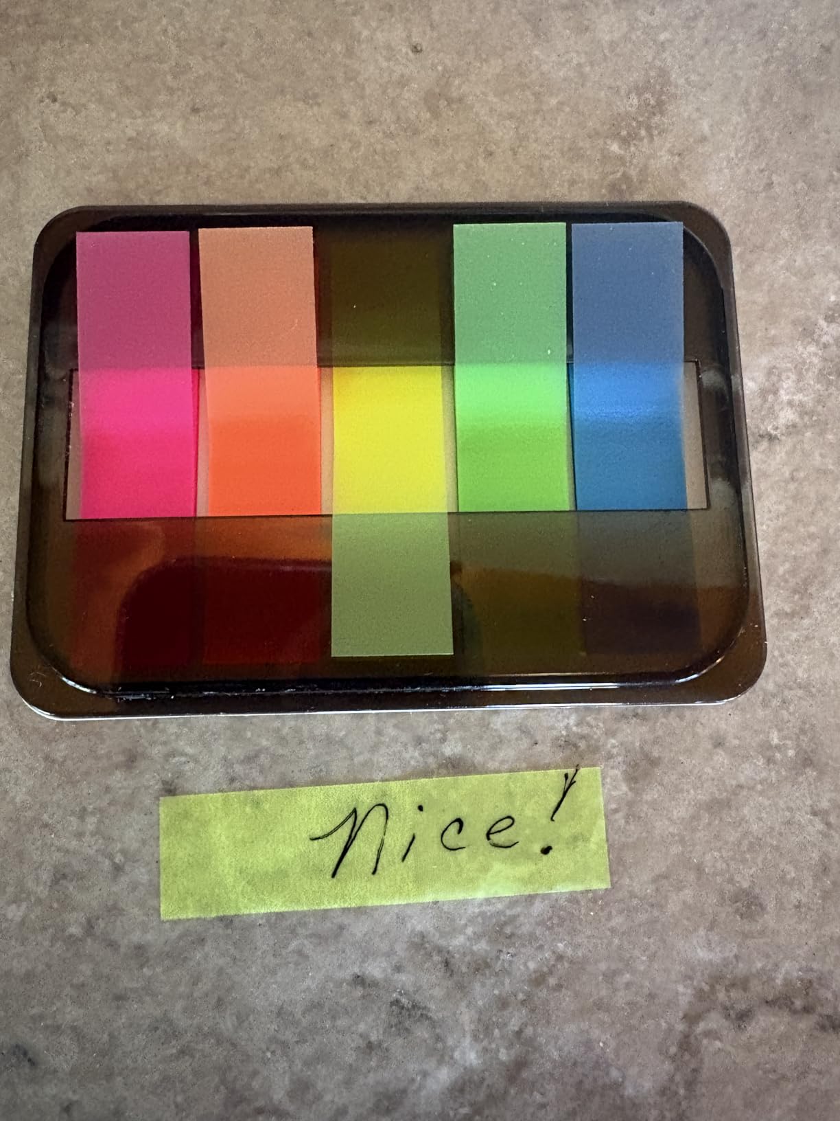 300PCS Sticky Index Tabs, Transparent Sticky Page Markers Notes, Book Markers, Sticky Note Tabs, Page Tabs, Label Stickers, Small Pop Up Post Tabs Flags Stickers customer photo 1
