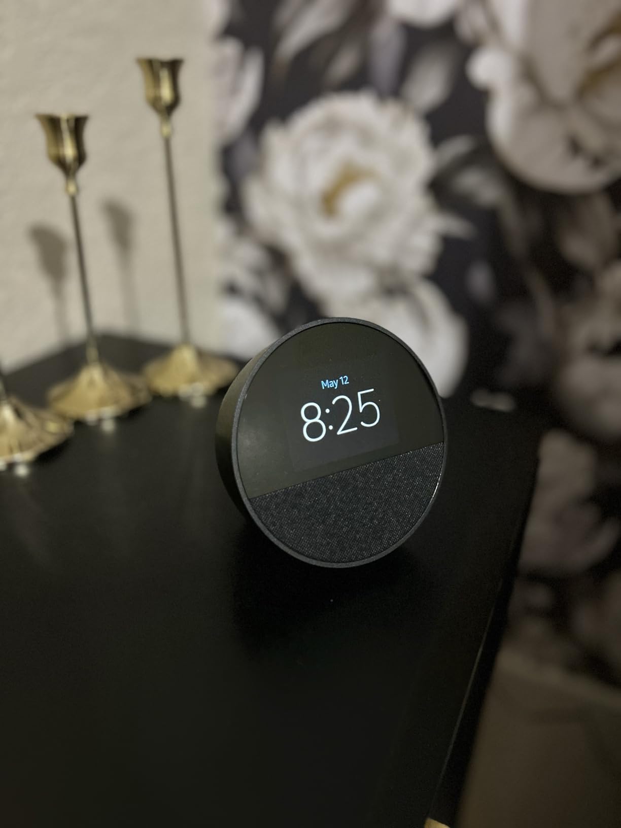 Echo Spot (newest model), Great for nightstands, offices and kitchens, Smart alarm clock, Designed for Alexa+, Ocean Blue customer photo 1