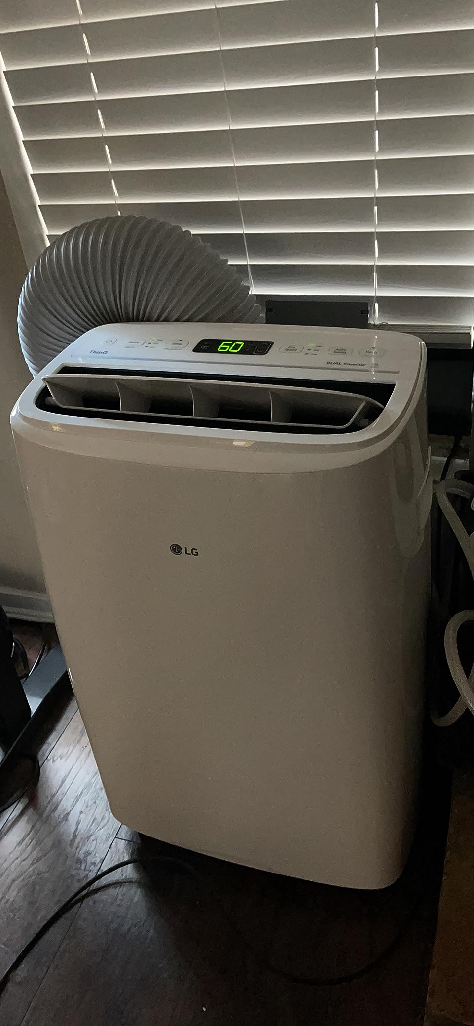 LG 8000 BTU (DOE) / (12000 ASHRAE) Portable Air Conditioners Cools 350 Sqft Easy Install & WiFi App Remote Eco-friendly, Quiet Small & Medium Room Air Conditioner AC Unit Home Gray LP0823GSSM customer photo 2