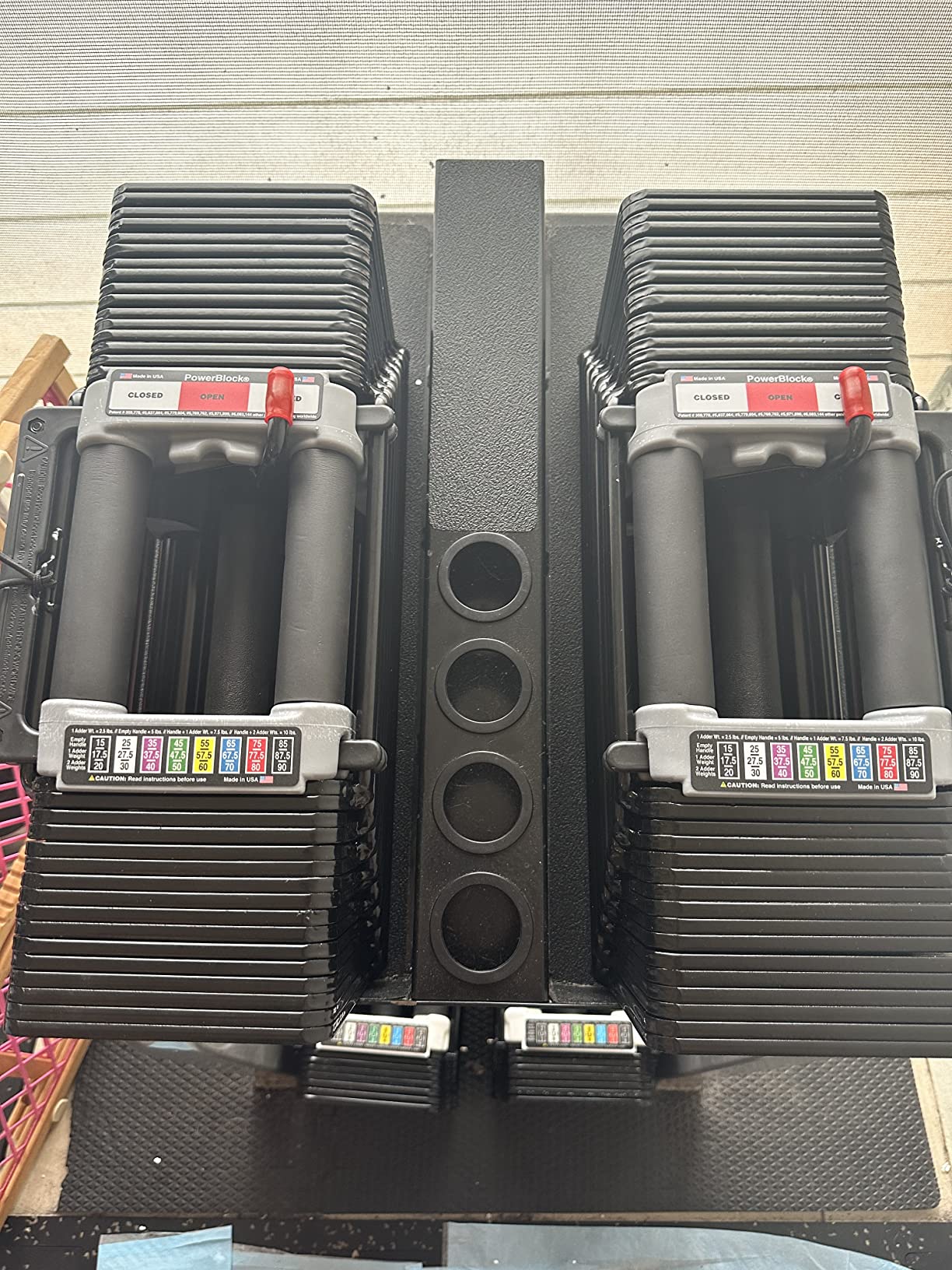 PowerBlock Elite USA 90 Pound Adjustable Dumbbells, Sold in Pairs, 5-90 lb customer photo 1