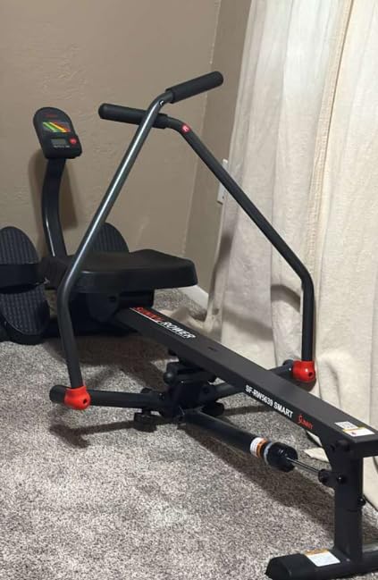 Sunny Health & Fitness Smart Compact 360 Degree Full-Motion Rower, Low-Impact Full-Body Workout Rowing Workout Machine, Wide Motion Range & Space-Saving Design, Free SunnyFit Training App Connection customer photo 2