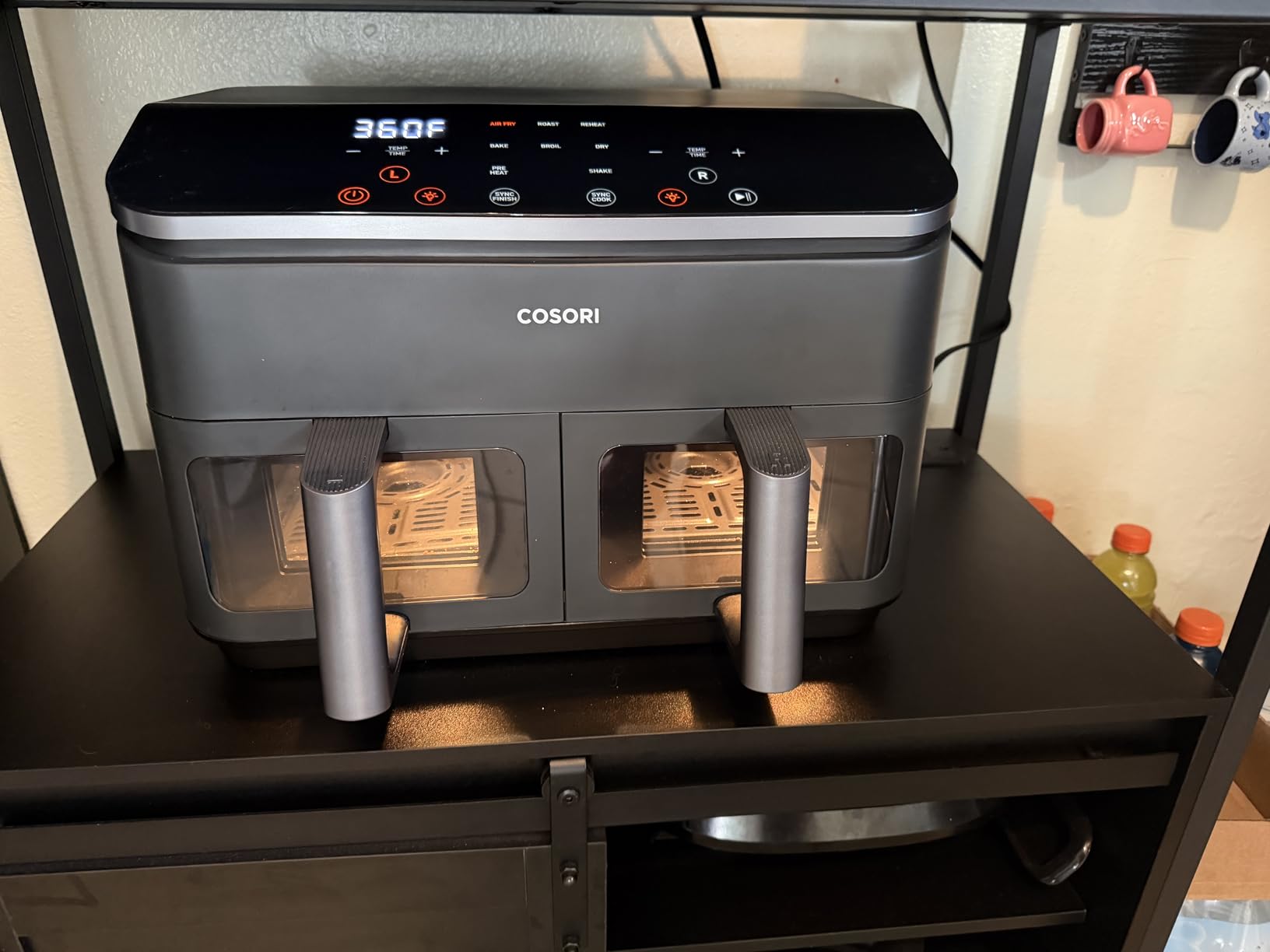 Cosori Dual Air Fryer 9Qt - 10-in-1, Fresh Balanced Meals for Family and Children with Double Baskets, Sync Cook & Finish customer photo 2