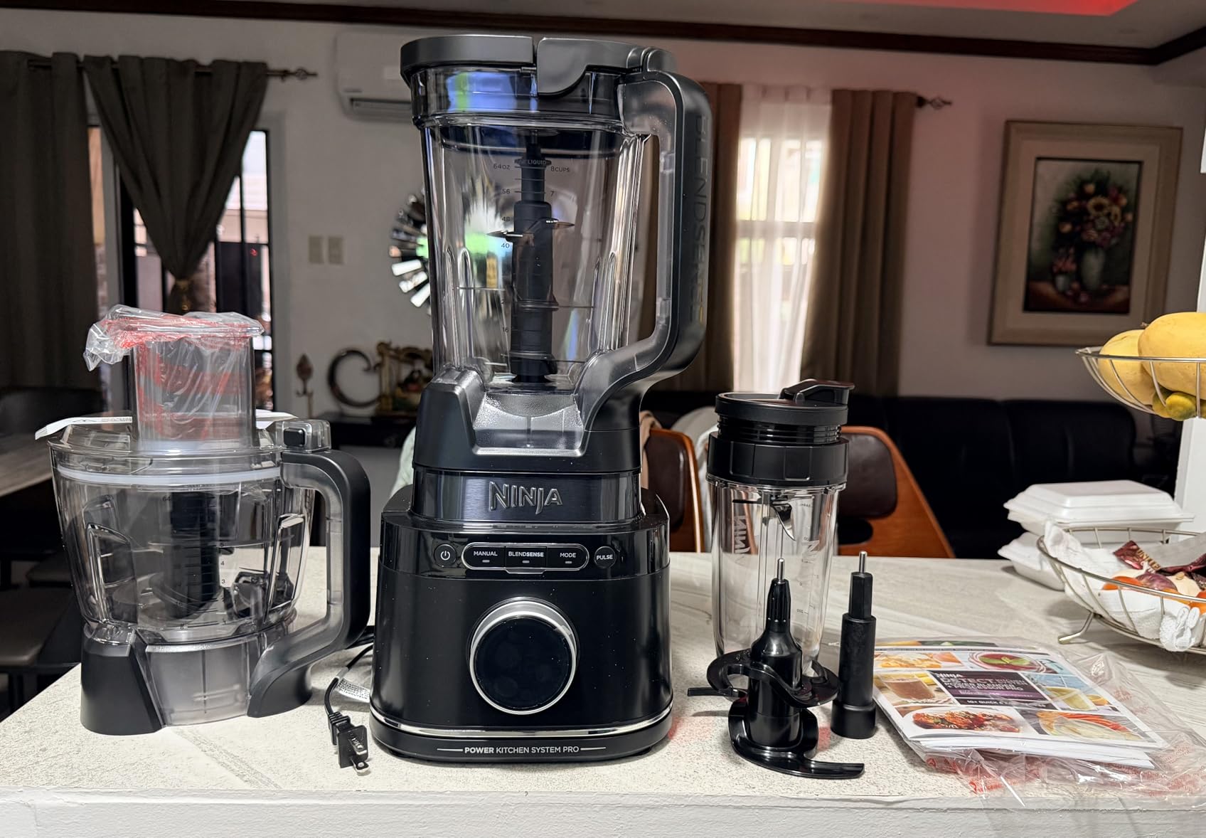Ninja Kitchen System | Food Processor & Blender with BlendSense Technology | 8-Cup Bowl & 24-oz. To-Go Cup | For Smoothies, Cookie Dough, Salsa & More | 1800-Peak-Watt | Black | TB401 customer photo 2