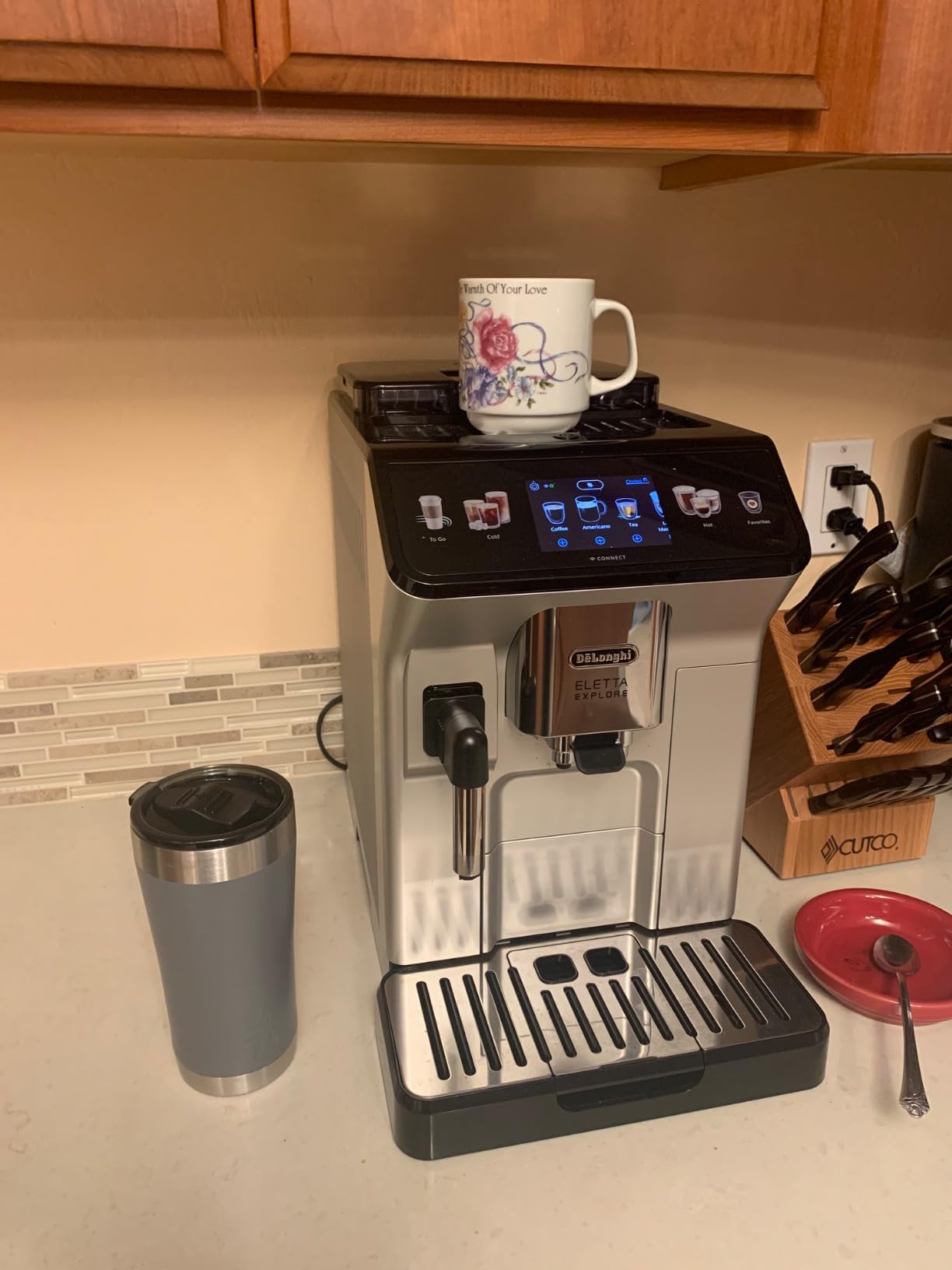 De'Longhi Eletta Explore Espresso Machine with Cold Brew, Hot & Cold Milk Frother - 50+ Recipes, Built in Grinder, Smartphone Compatible with Bean Adapt Technology customer photo 2