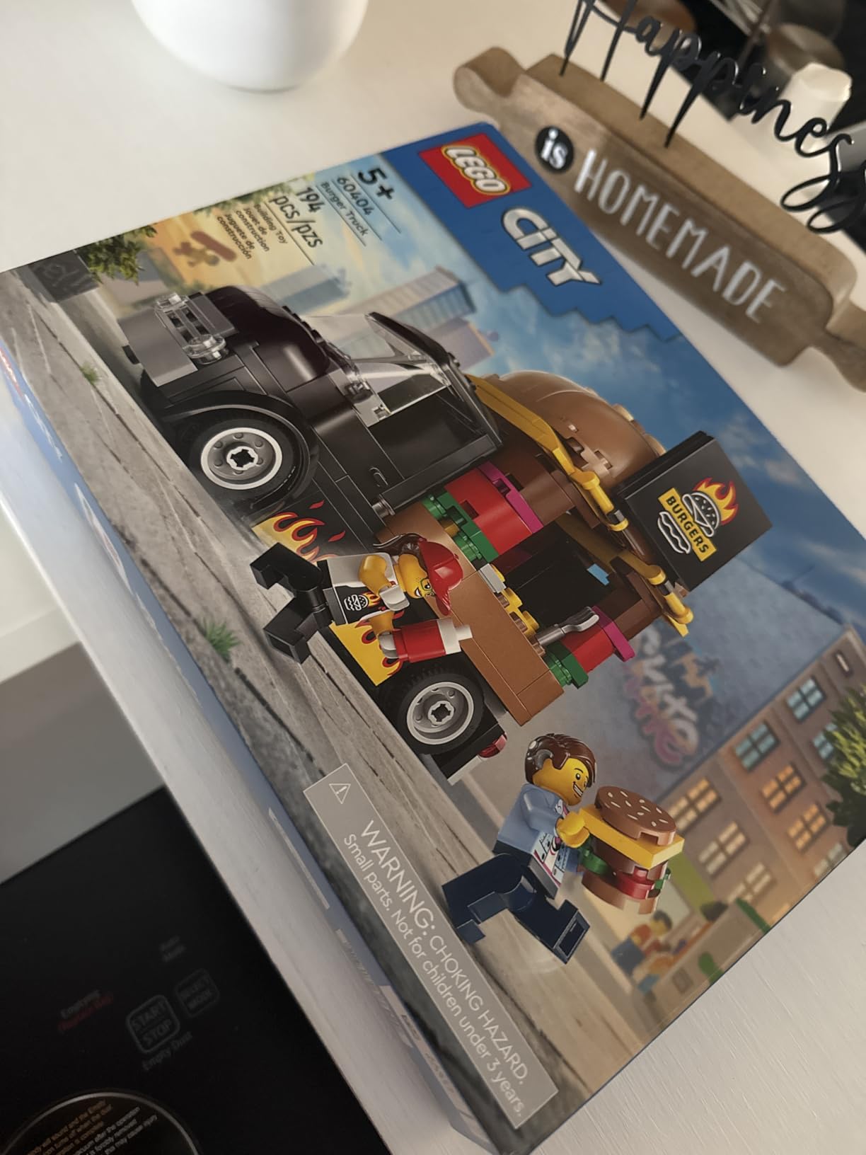 LEGO City Burger Truck Toy Building Set, Fun Gift for Kids Ages 5 Plus, Burger Van and Kitchen Playset, Vendor Minifigure and Accessories, Imaginative Pretend Play for Boys and Girls, 60404 customer photo 1