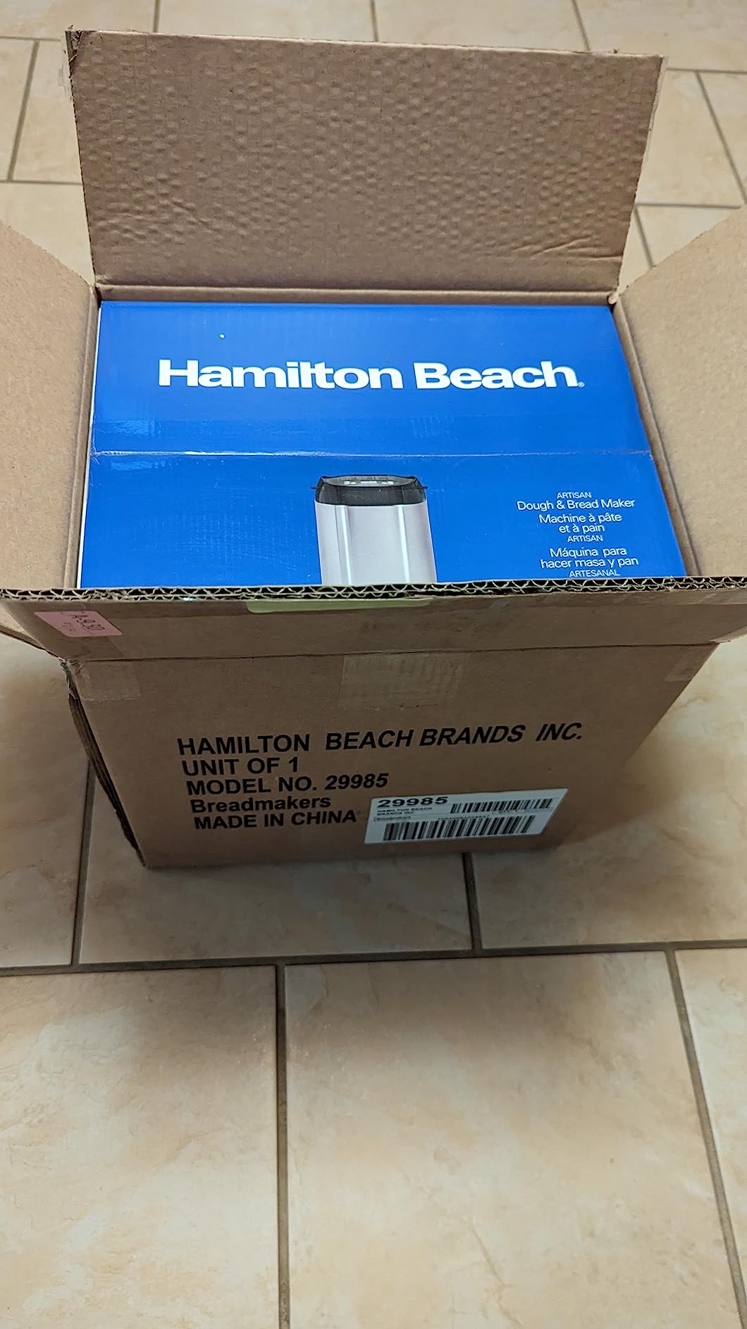 Hamilton Beach Digital Electric Bread Maker Machine Artisan and Gluten-Free, 2 lbs Capacity, 14 Settings, White and Stainless Steel (29987) customer photo 2