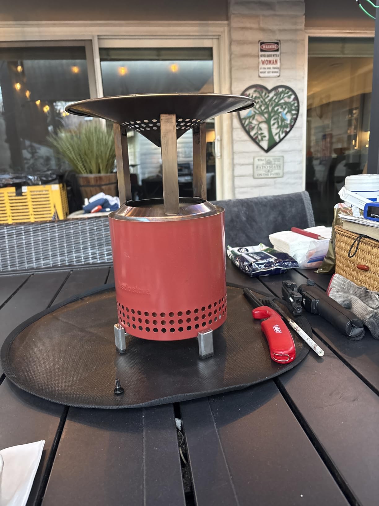 Solo Stove Mesa XL Heat Deflector, with 3 Detachable Legs, Accessory for Mesa XL Fire Pit, 304 Stainless Steel customer photo 1