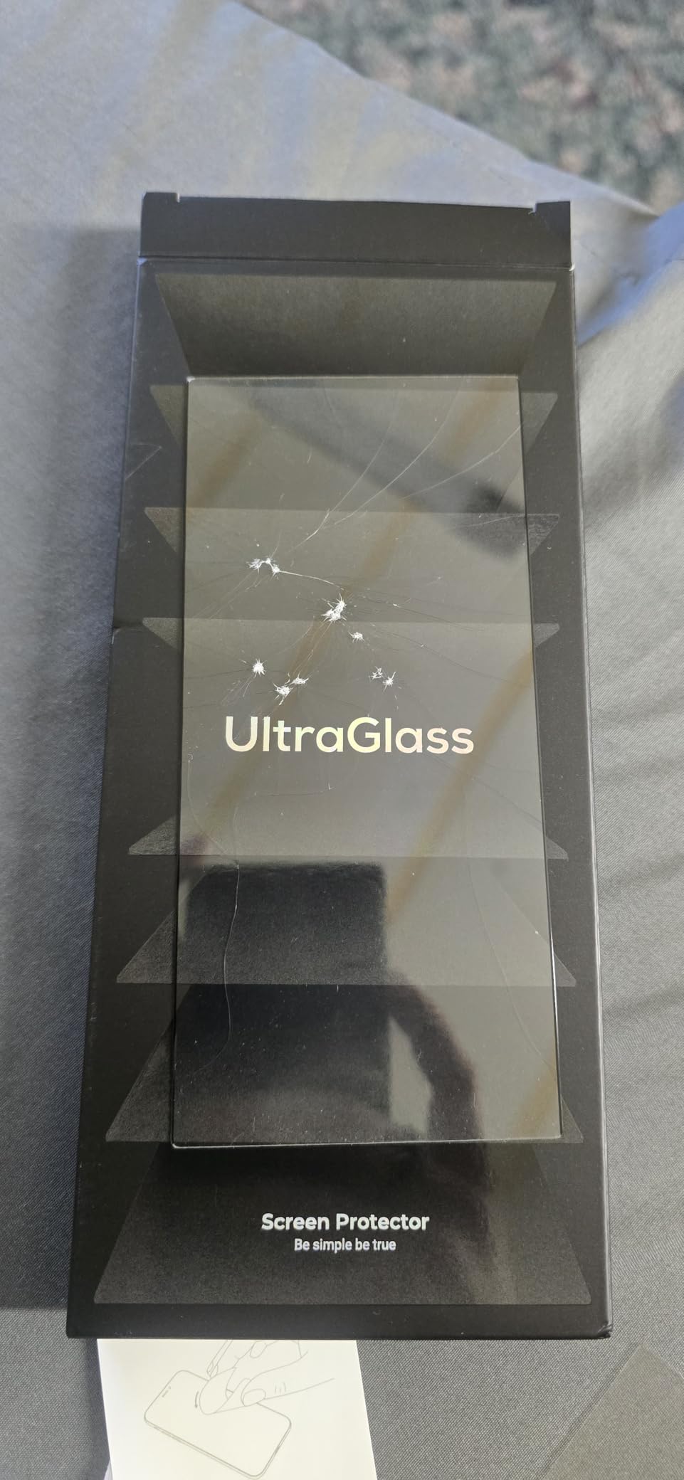 UltraGlass Unbreak Top 9H+ Glass for Samsung Galaxy S24 Ultra Screen Protector [Military Grade Shatterproof] customer photo 1