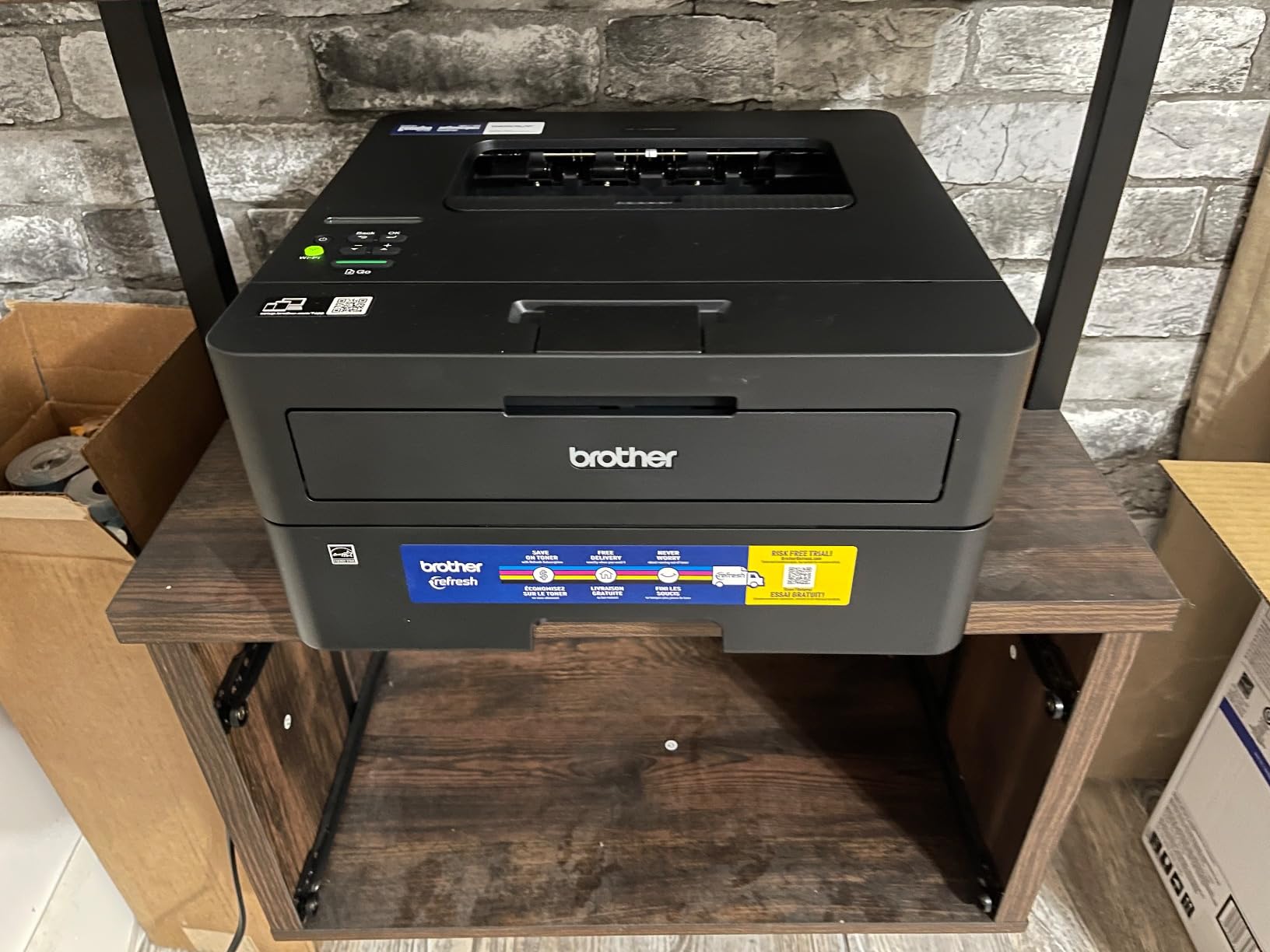 Brother HL-L2460DW Wireless Compact Monochrome Laser Printer with Duplex, Mobile Printing, Black & White Output, Works with Alexa customer photo 2