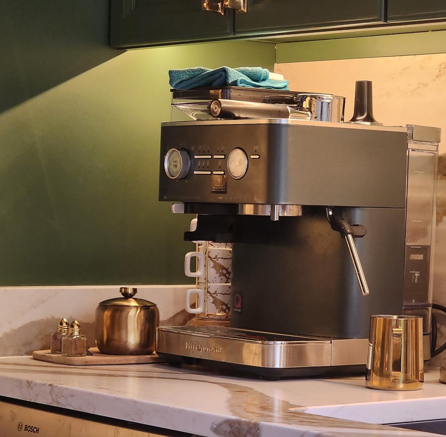 Semi Automatic Espresso Machine with Burr Grinder, 2.5L, KES6551JP, Juniper customer photo 1