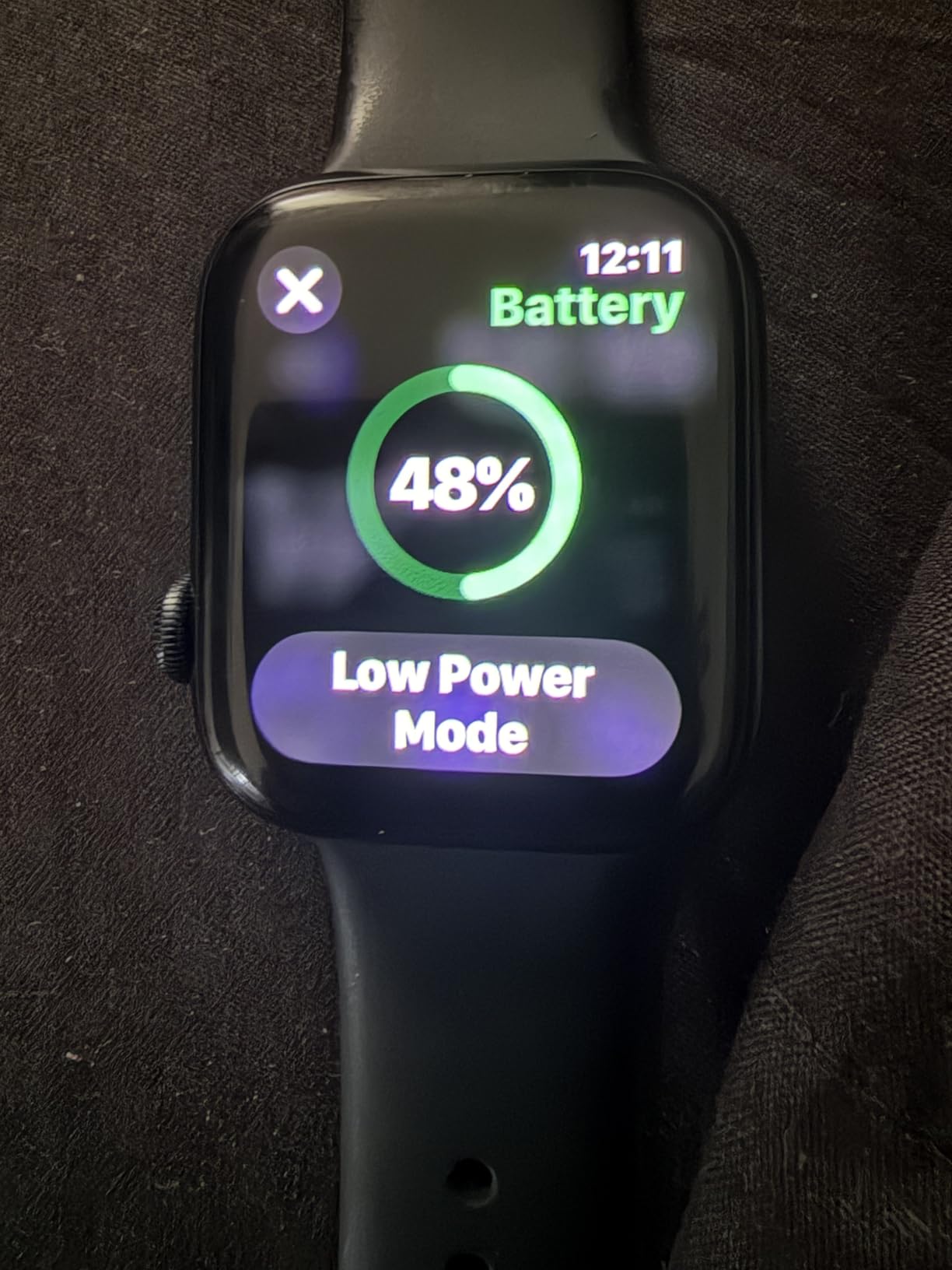 Apple Watch Series 9 [GPS 45mm] Midnight Aluminum Case with Midnight Sport Band, S/M (Renewed) customer photo 1