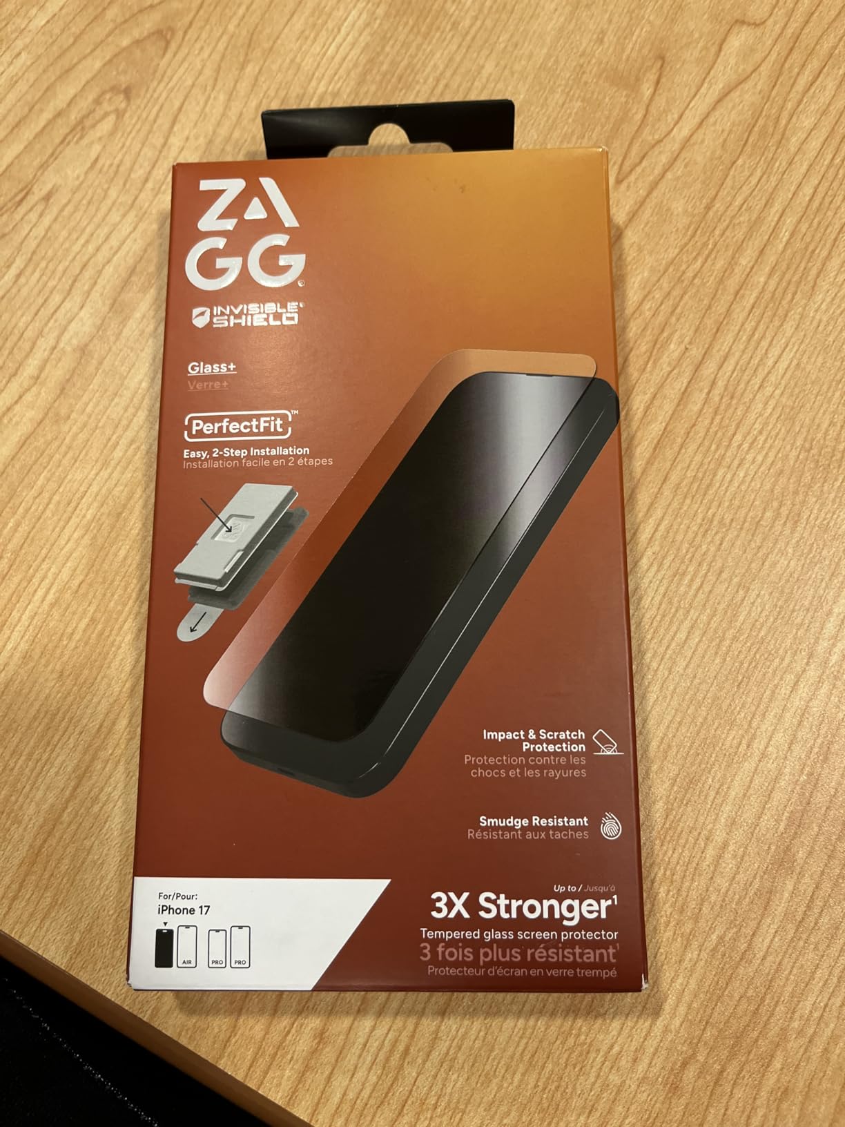 ZAGG Glass+ Screen Protector for iPhone 16/15 - 3X Stronger Tempered Glass with Reinforced Edges customer photo 1