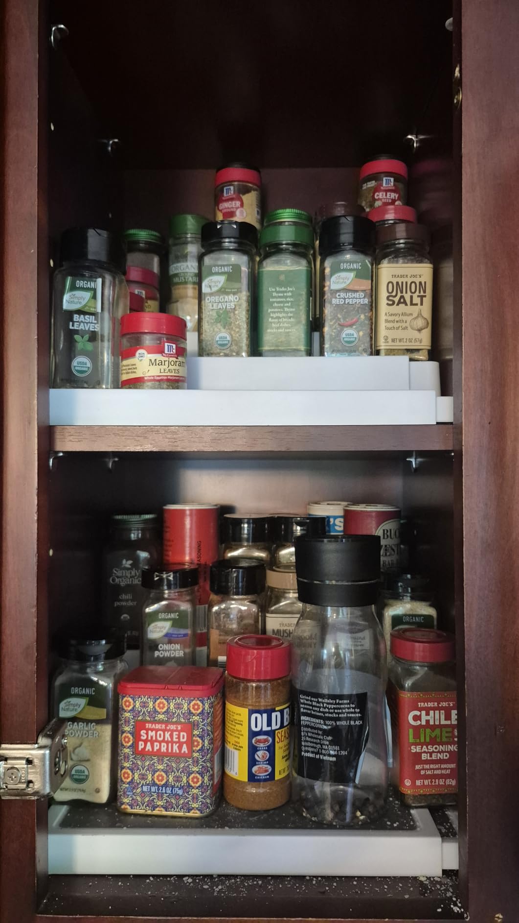 Oizeir Clear Acrylic 3-Tier Spice Rack, Cabinet Pantry Organizer customer photo 1