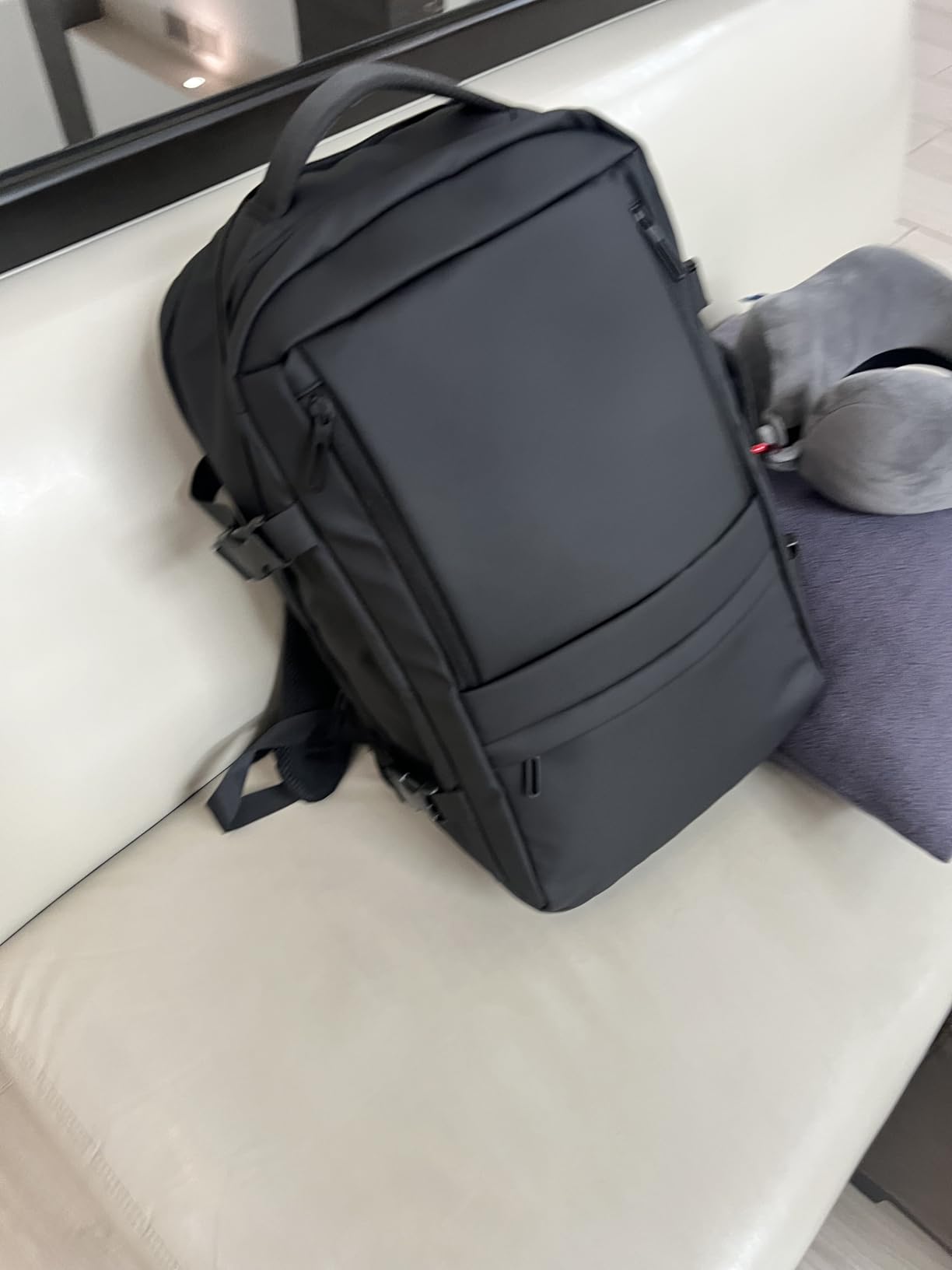 Rcrirth Carry On Travel Backpack for Airplanes | 35L Suitcase Backpack Luggage Business Weekender Bag - Expandable Travel Carry On Flight Approved for Men Women - Black customer photo 1
