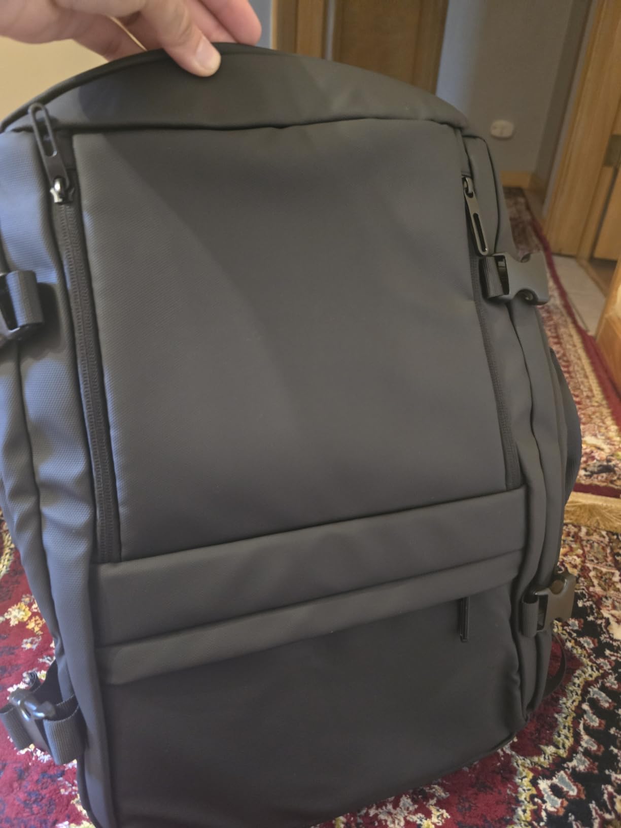 Rcrirth Carry On Travel Backpack for Airplanes | 35L Suitcase Backpack Luggage Business Weekender Bag - Expandable Travel Carry On Flight Approved for Men Women - Black customer photo 2
