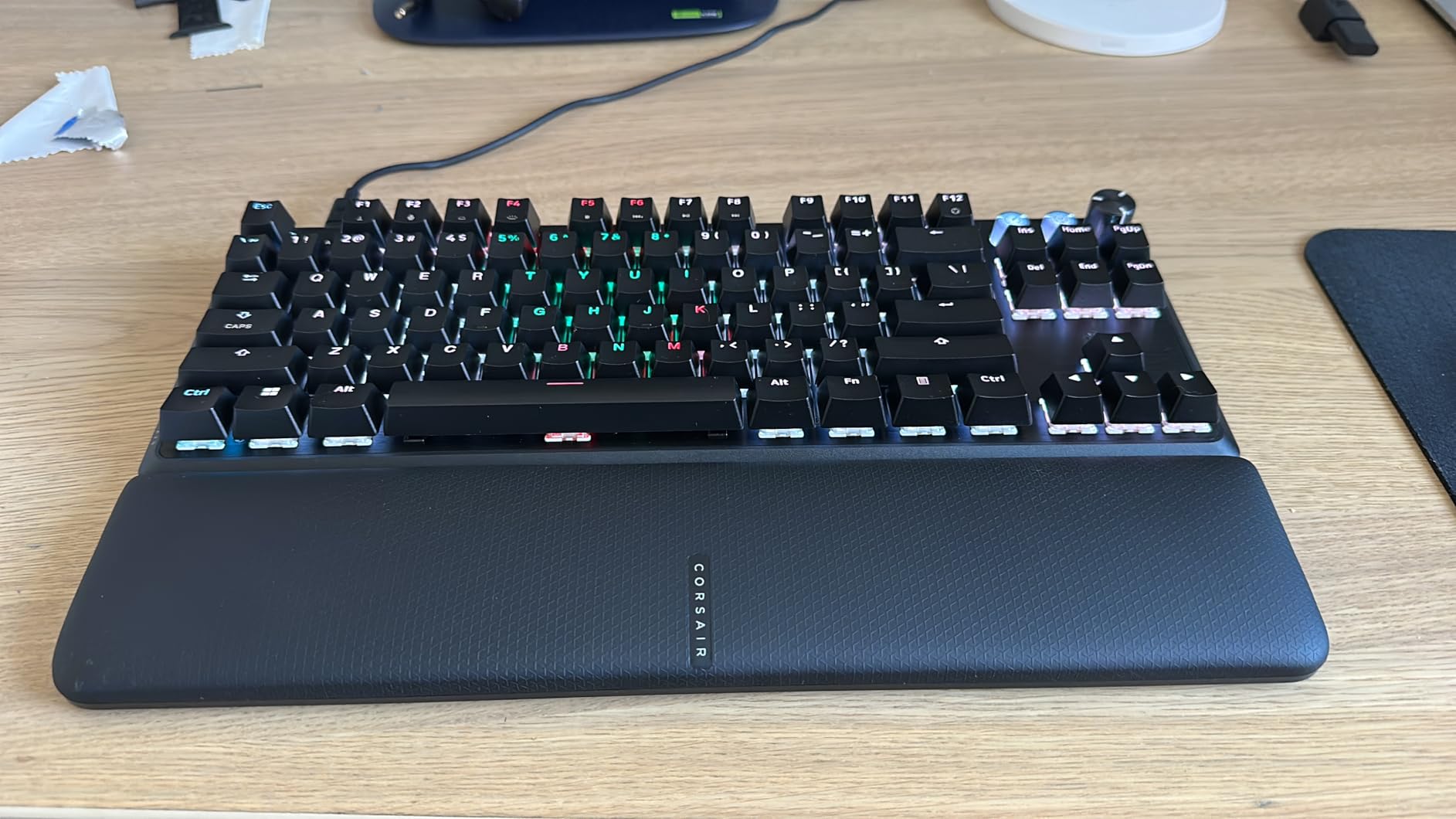 K70 PRO TKL RGB Tenkeyless Mechanical Wired Gaming Keyboard - Pre-Lubed Hall Effect MGX Hyperdrive Adjustable Switches, Simultaneous SOCD and Rapid Trigger, ABS Double-Shot, QWERTY NA - Black customer photo 2