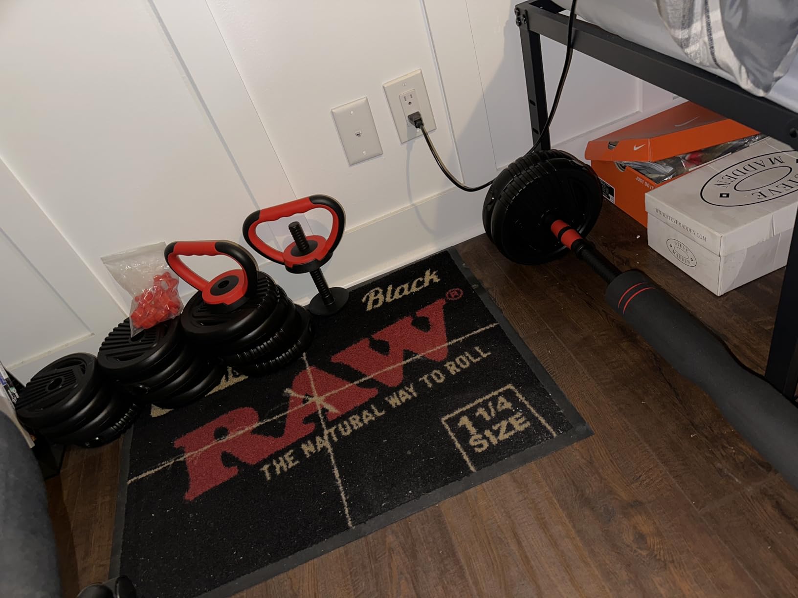 Adjustable Dumbbells, 20/30/45/70/90lbs Free Weight Set with Connector, 5 in 1 Dumbbells Set Used as Barbell, Kettlebells, Push up Stand customer photo 1