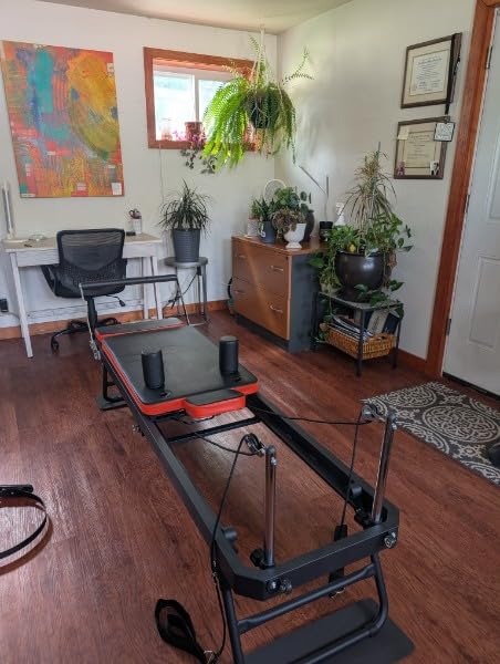 Pilates Reformer, Dpiolrcag Foldable Pilates Machine & Equipment for Home Use and Gym Workout with Jump Board, Suitable for Advanced and Beginners Users, Up to 250 lbs Weight Capacity customer photo 2