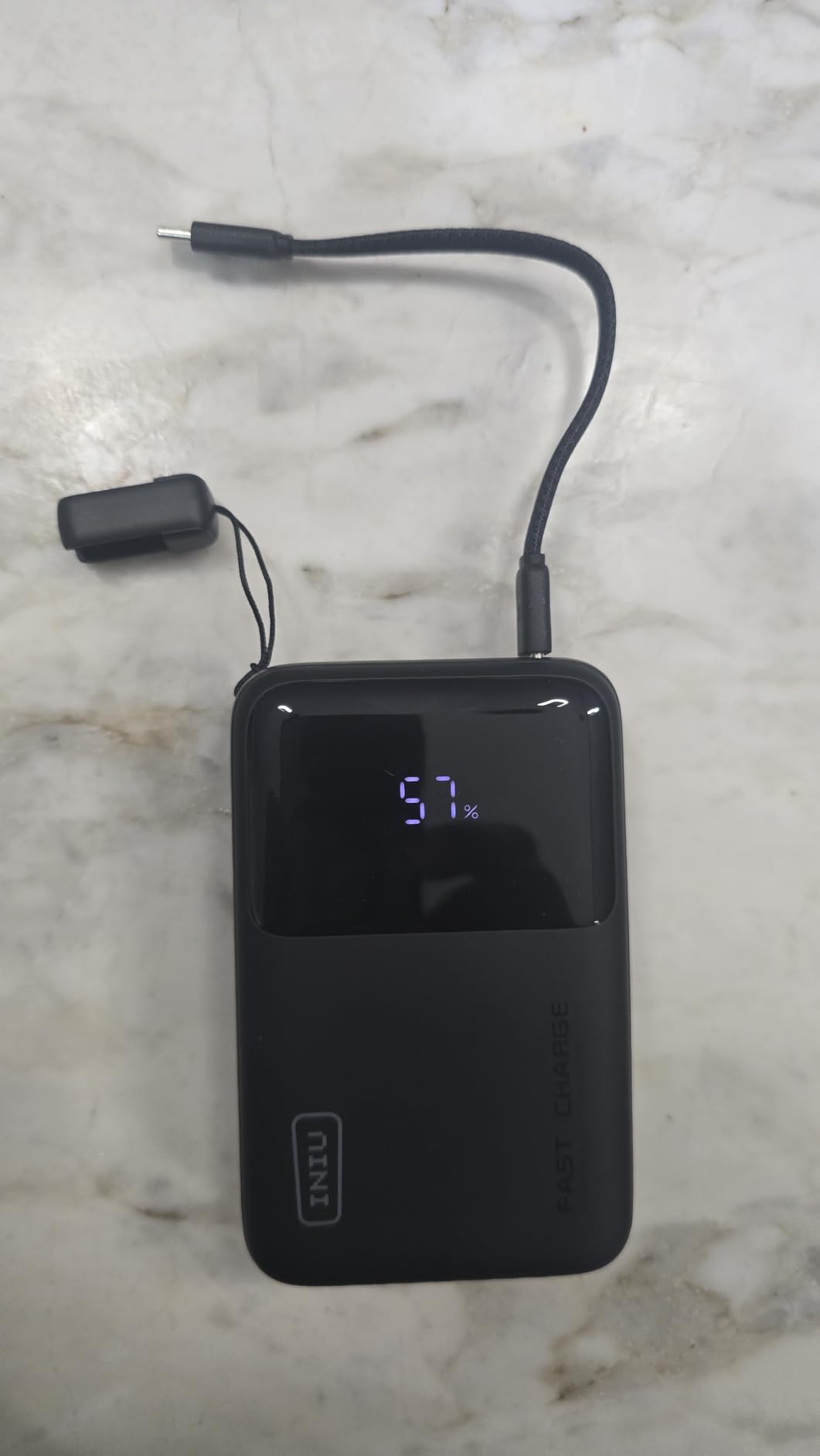 INIU 20000mAh Laptop Power Bank, Ultra Compact 65W PD Dual Fast Charging Portable Charger, Flight-Safe Battery Pack with USB C Cable for Travel customer photo 2