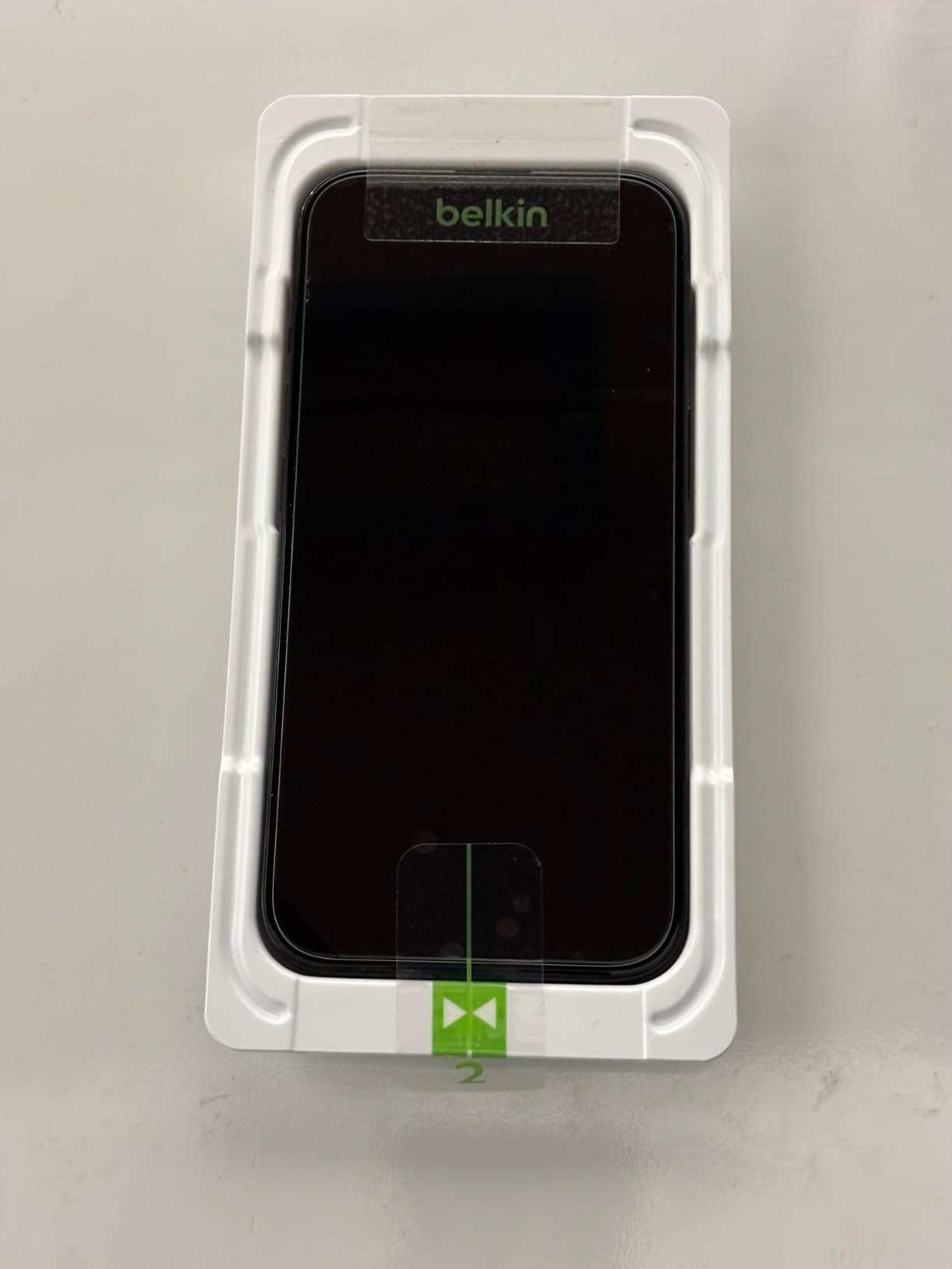 Belkin ScreenForce InvisiGlass Treated Screen Protector for iPhone 16, 15, & 14 Pro customer photo 1