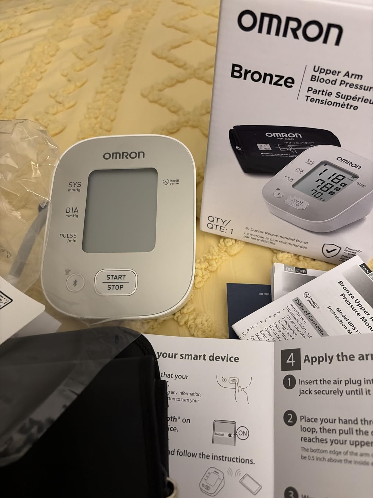 Bronze Blood Pressure Monitor for Home Use & Upper Arm - Clinically Validated - Connect App customer photo 1