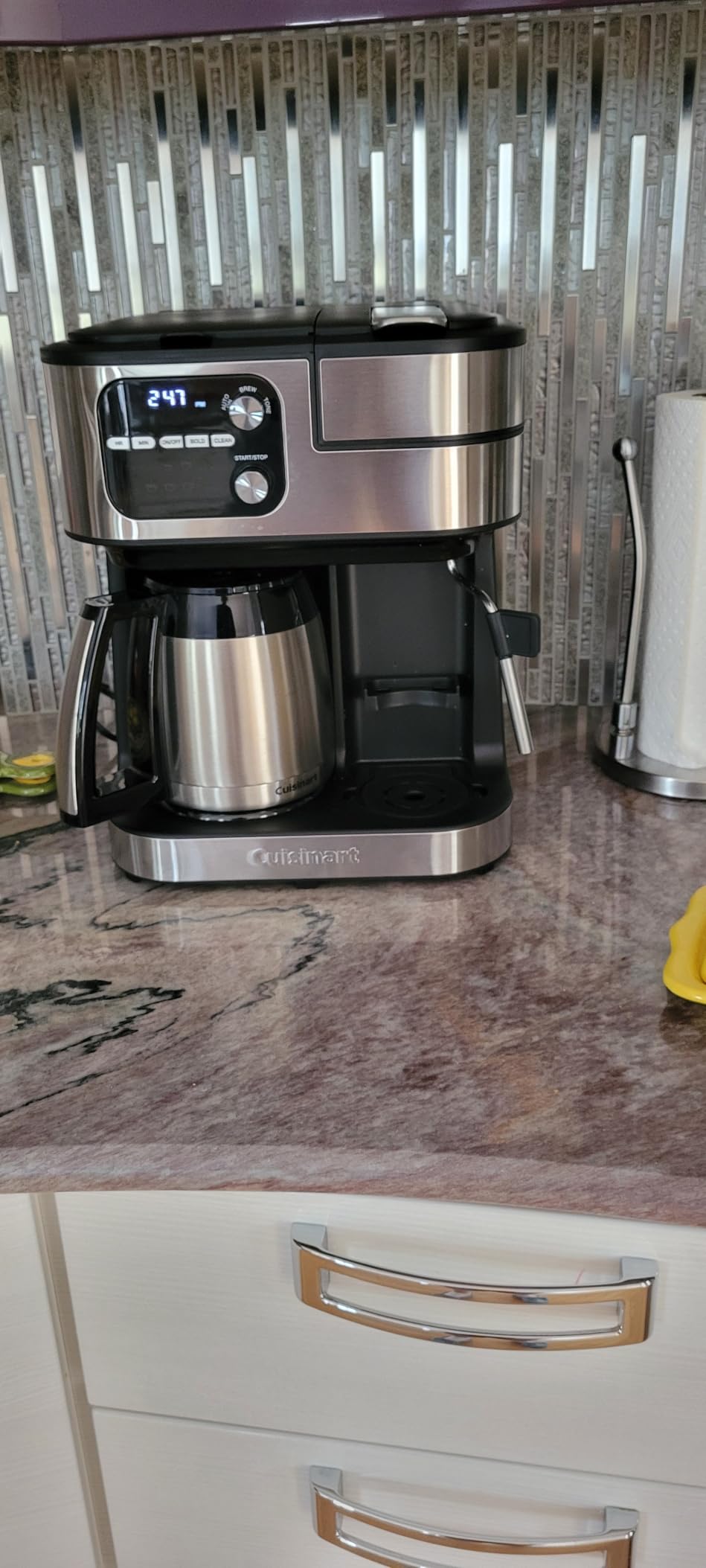 Cuisinart Coffee Center Barista Bar 4-In-1 Coffee Machine, Single-Serve Coffee, Espresso & Nespresso Capsule Compatible, 10-Cup Thermal Carafe, Black, SS-4N1TNAS customer photo 1