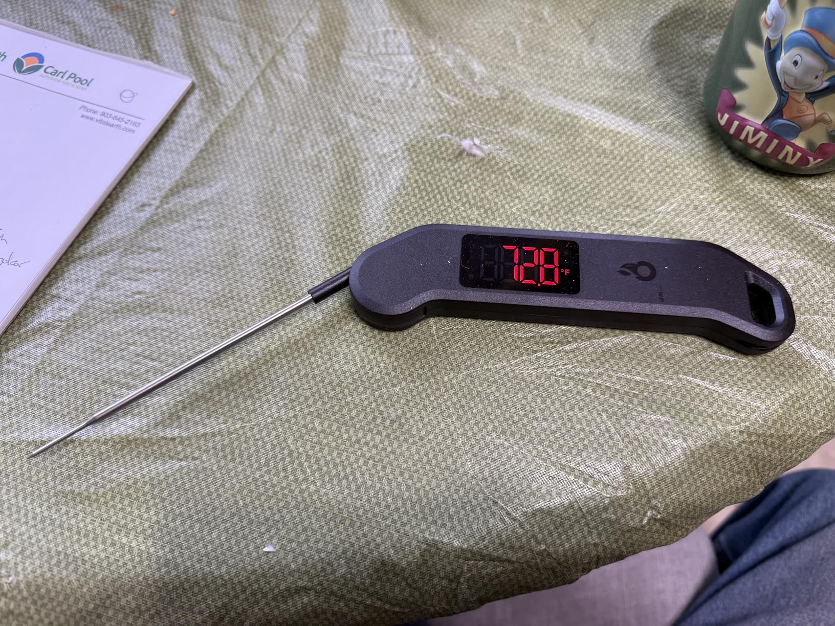 Meat Thermometer Digital, 1 Sec Instant Read, +/-0.5F Accuracy NIST Certified Food Thermometer, Auto-Rotate, LED Screen, Highly Waterproof Cooking Thermometer customer photo 2