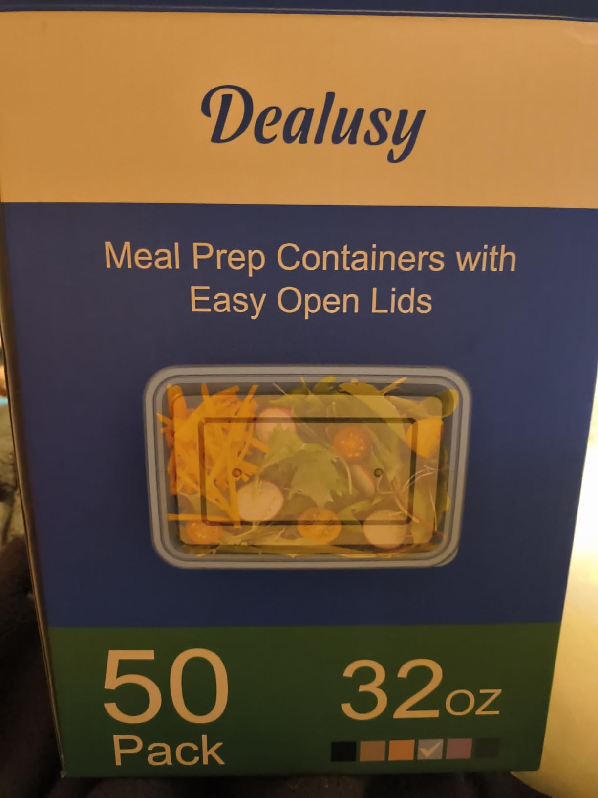 50 Pack (100-Piece) 32 oz Meal Prep Containers Reusable with Easy Open Lids, Sturdy Leakproof Food Safe, Microwave Freezer Dishwasher Safe, To Go Take Out Plastic Food Storage Pans with Lids, Black customer photo 2