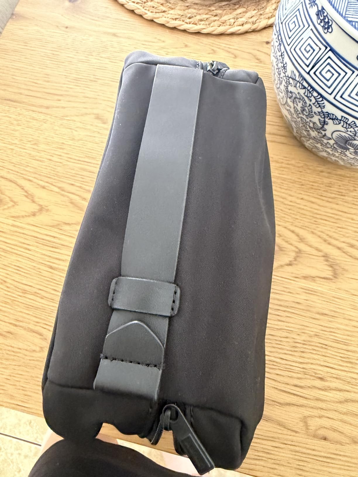 Away Cosmetics Bag, Makeup Bag with Detachable Brush Roll, Waterproof, Clear Zip Pockets, Travel Friendly - Navy Blue customer photo 1