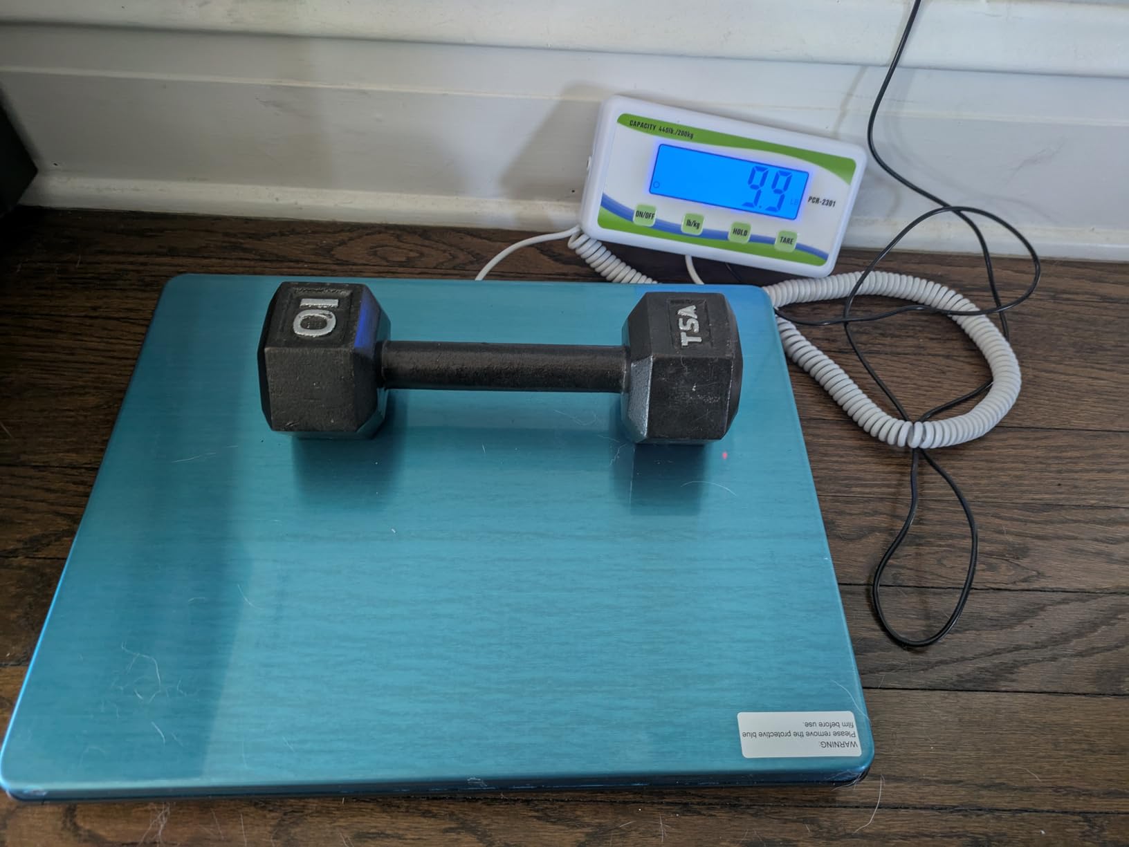 Extra Wide Medical Physician Scale - 440 lb/200 kg Capacity, High Accuracy Digital Display, Heavy Duty Portable Body Weight Scale for Home, Office, Hospital, Gym & Bariatric Use customer photo 1
