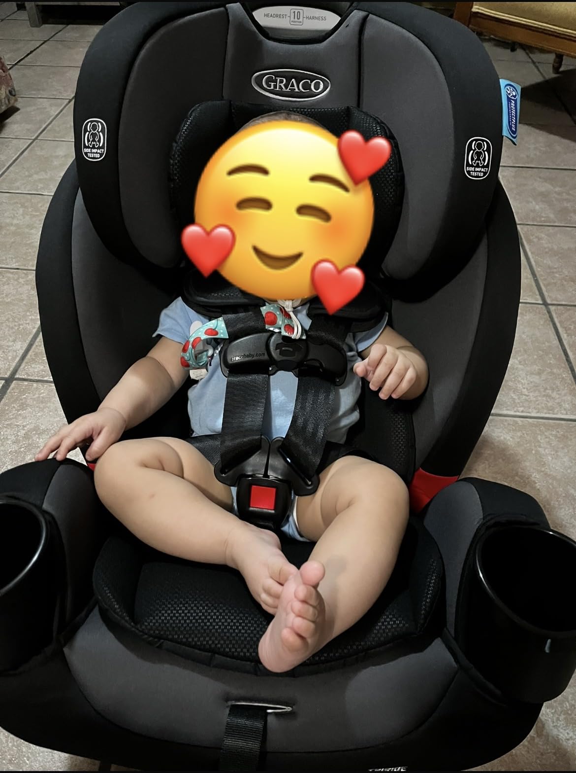 Graco TriRide 3-in-1 Convertible Car Seat - Highback Booster, Forward & Rear Facing Modes, Suitable from Newborn to Preschooler, Perfect for Long Journeys in Redmond Color customer photo 1