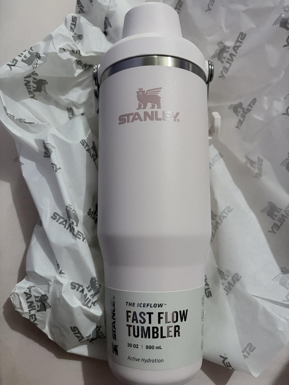 Stanley IceFlow 2.0 Fast Flow Tumbler with Handle 30 oz | Twist On Angled Spout Lid | Leakproof Water Bottle | Insulated Stainless Steel | BPA-Free | Frost customer photo 1