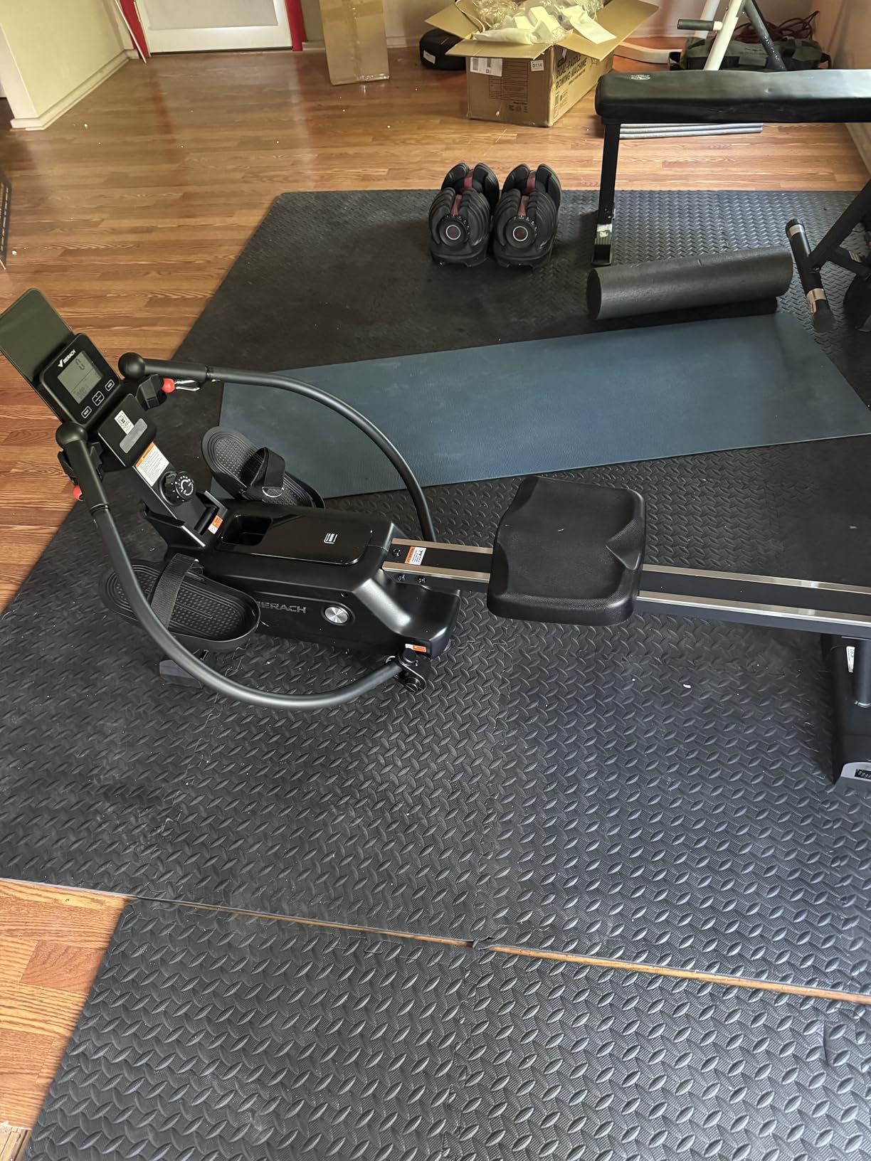 MERACH Sculls Rowing Machines for Home, Magnetic Rowing Machine with 16-Level, Simulate Real Row, Ultra-Quiet Rower customer photo 1