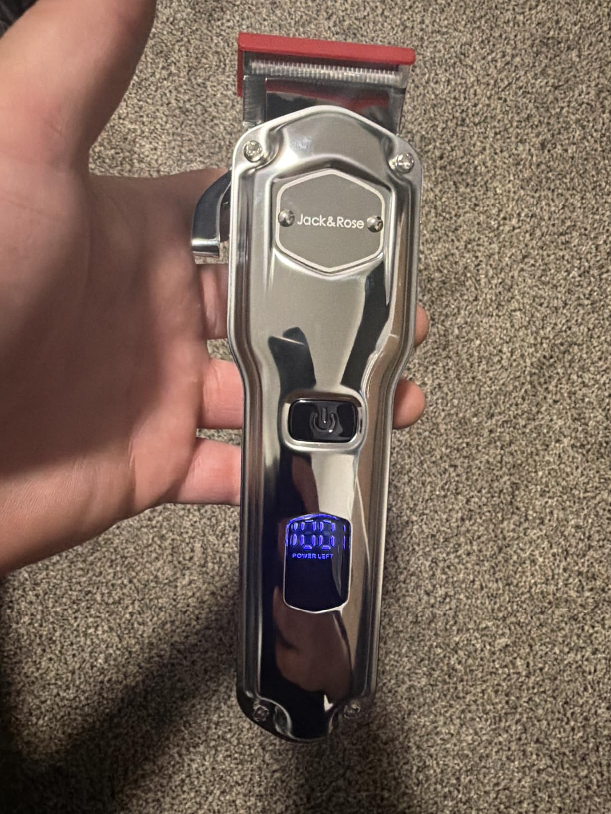 Jack & Rose Hair Clippers for Men Set Professional, Cordless Men Hair Trimmer, Electric Shavers, Barber kit, 4 in 1, LED Display, for Nose, Body, Bald Head customer photo 2