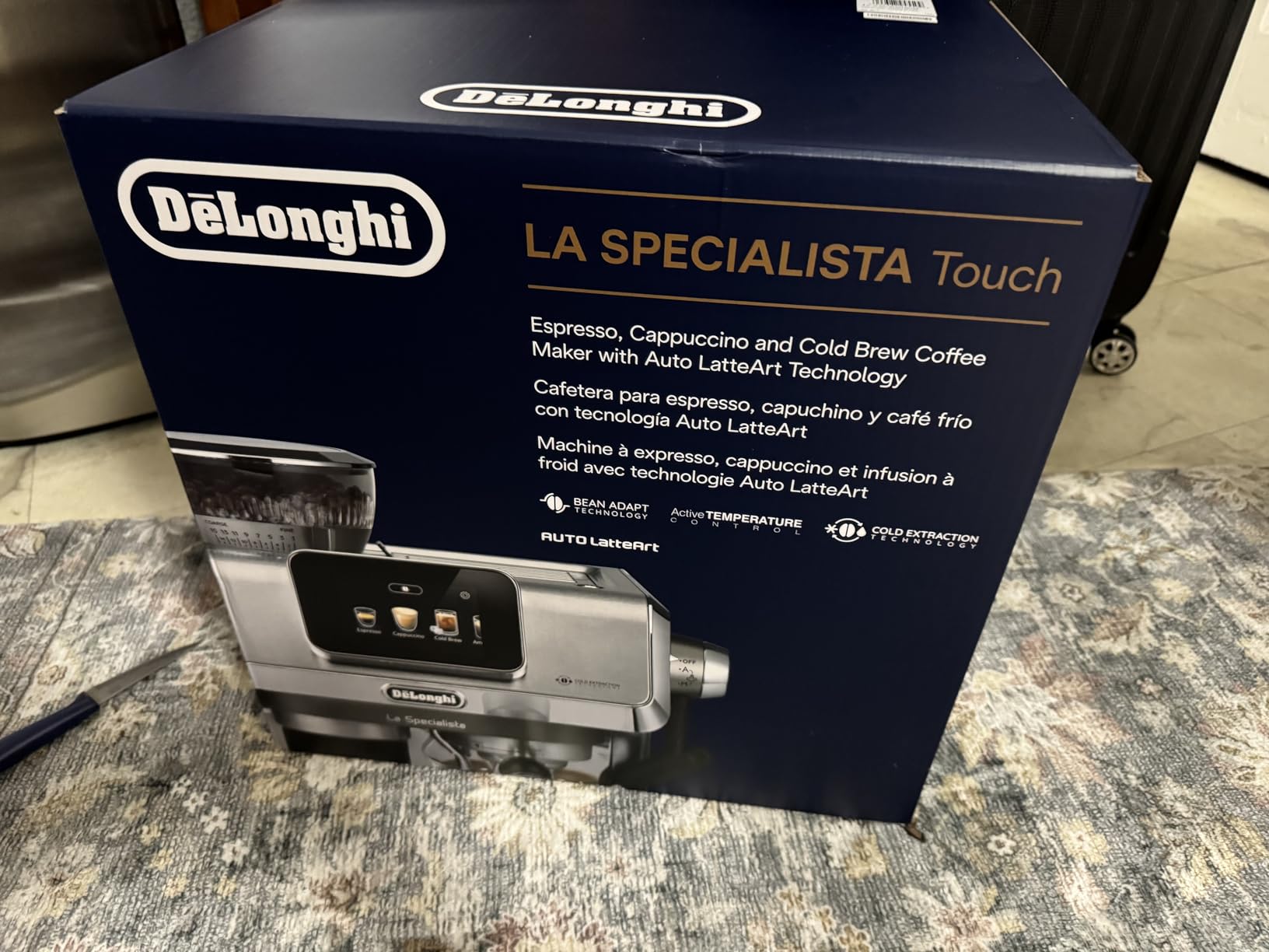 De'Longhi La Specialista Touch Espresso Machine with Grinder & Milk Frother - Cold Brew & Iced Coffee Maker, 10 Drink Presets, Award-Winning Italian Design customer photo 2