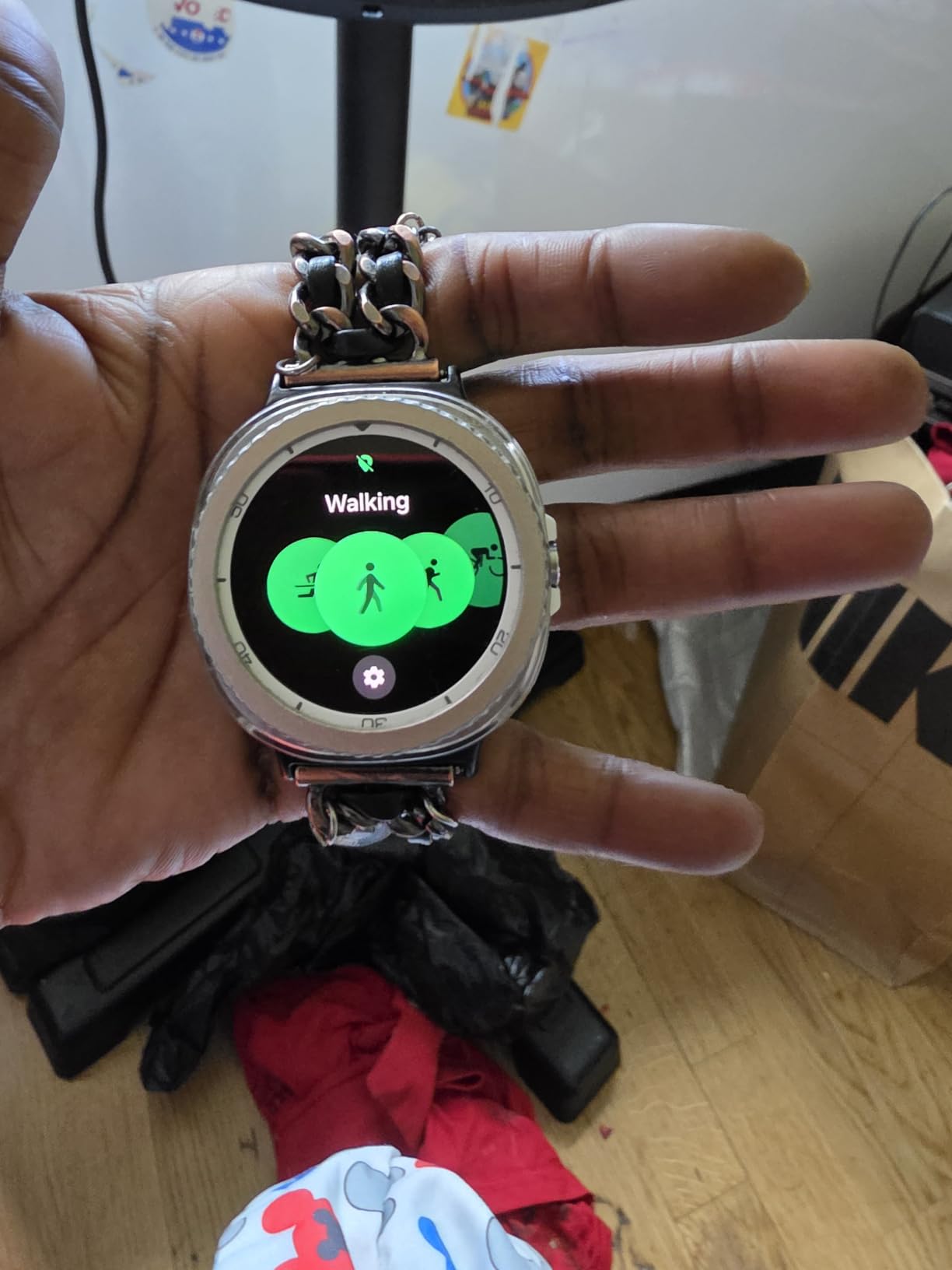 Galaxy Watch 8 Classic (2025) 46mm Bluetooth Smartwatch, Cushion Design, Rotating Bezel, Quick Button, Sleep Coaching, Running Coach, Energy Score, White [US Version, 2 Yr Warranty] customer photo 1
