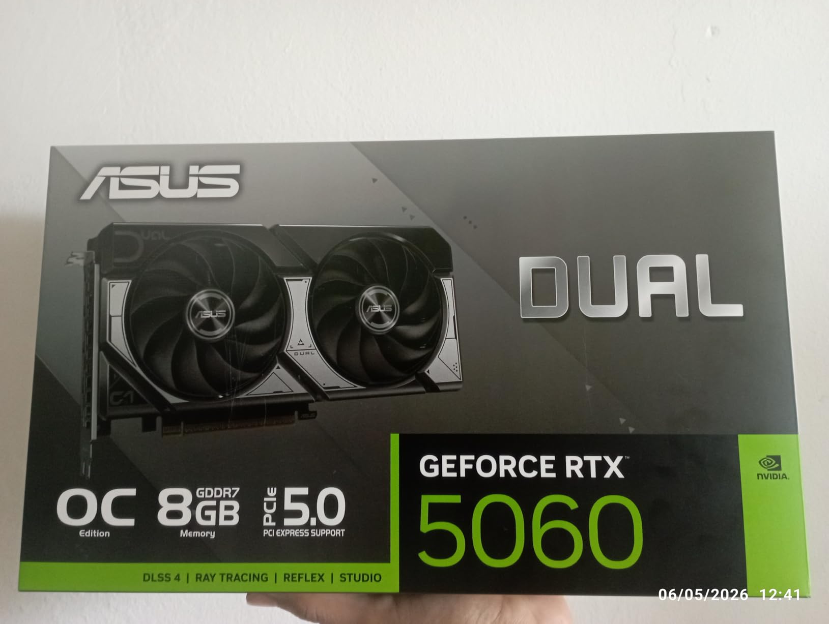 ASUS Dual NVIDIA GeForce RTX 5060 8GB GDDR7 OC Edition Graphics Card customer photo 2