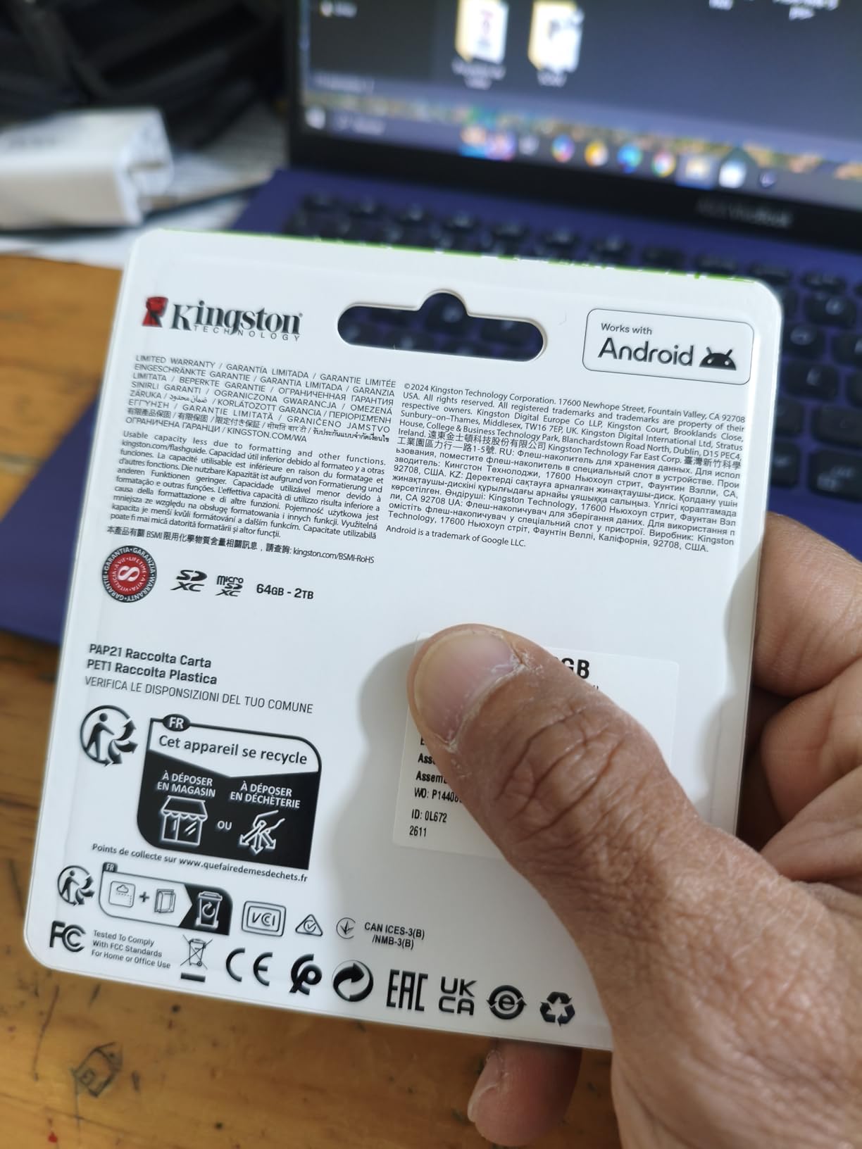 Kingston Canvas Select Plus 256GB microSD Card - Up to 150MB/s, Class 10, UHS-I, U1, V10, A1 (SDCS3/256GB) customer photo 2