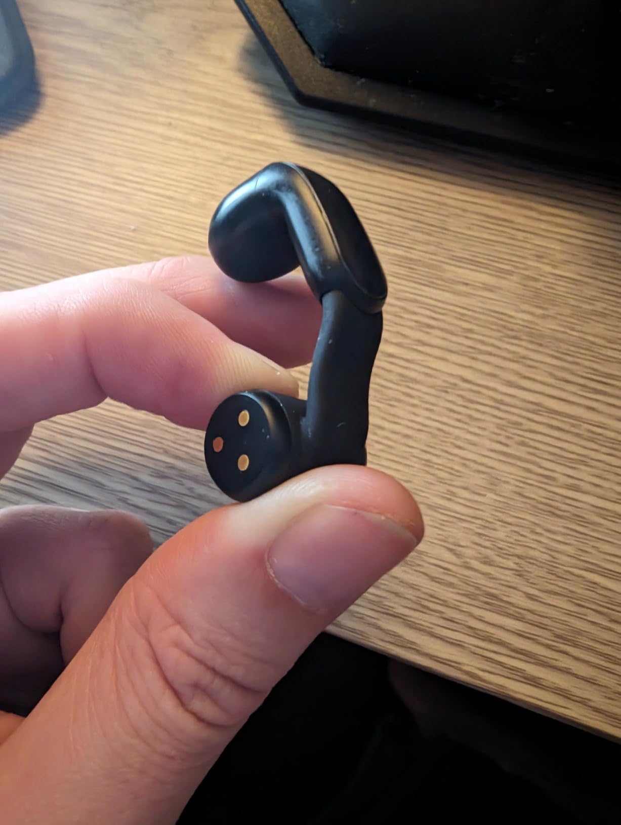 Ultra Open Earbuds - Bluetooth Open Ear Earbuds with OpenAudio for Awareness, Clip-On Design for Comfort, Water Resistant, Up to 48 Hrs of Playtime, Driftwood Sand - Limited Edition Color customer photo 2