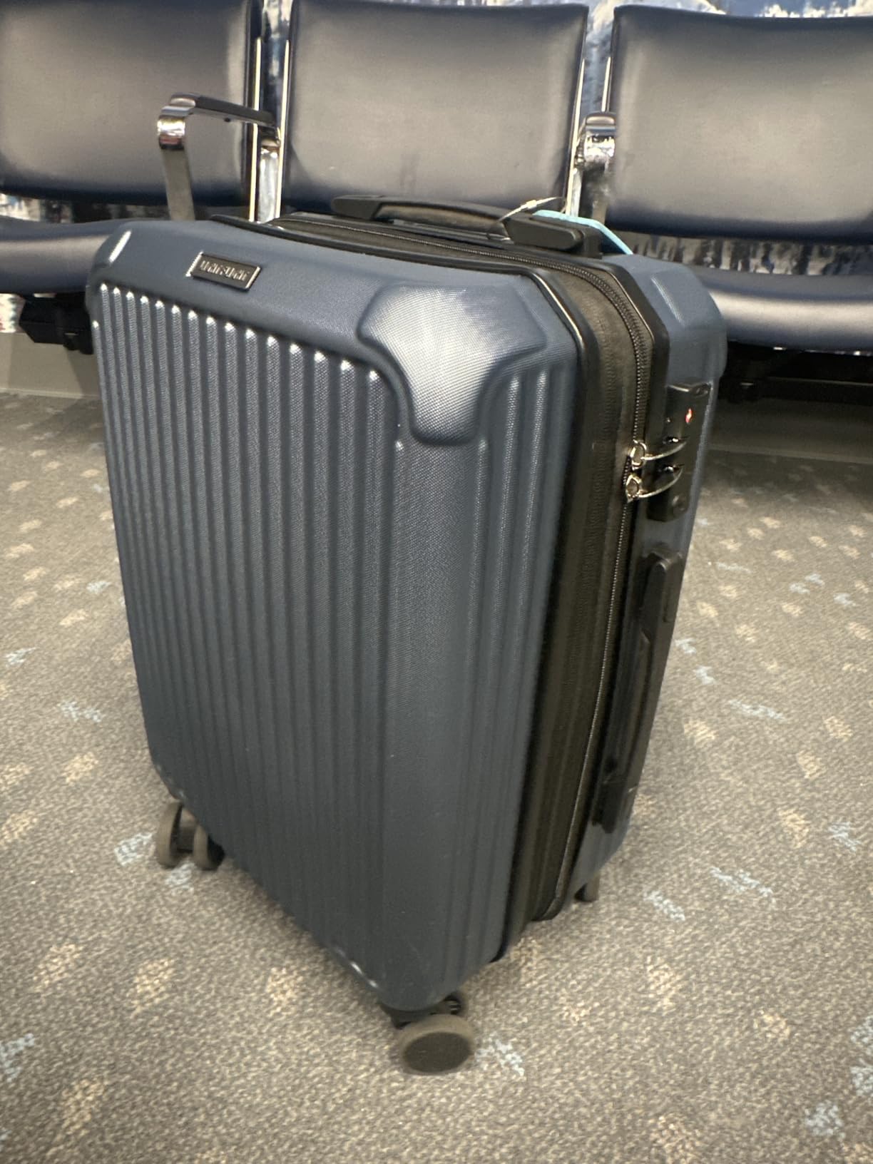 LIGHT FLIGHT Carry On Luggage 22x14x9 Airline Approved, Durable Hard Shell Carry On Suitcases with Wheels, Expandable Hardside Lightweight Travel Luggage with TSA Lock, Royal Blue customer photo 1