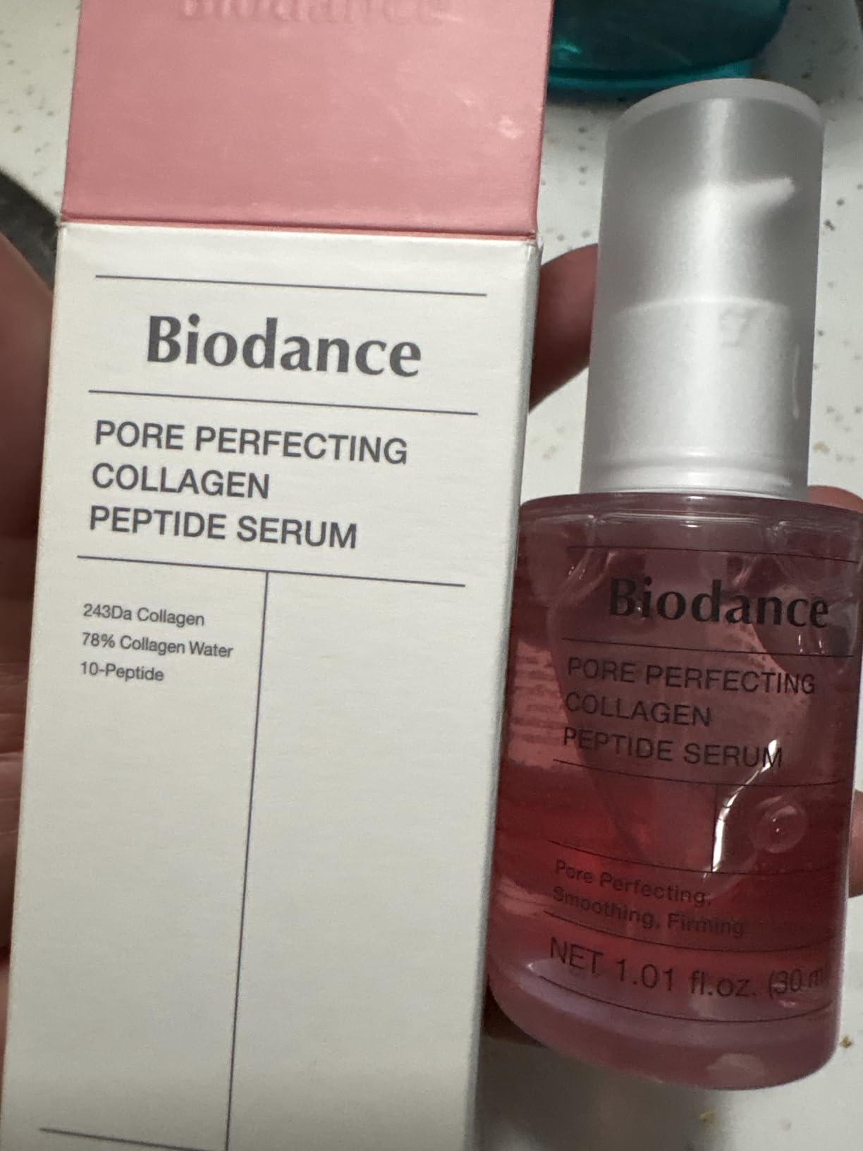 BIODANCE Pore Perfecting Collagen Peptide Serum, Skin Firming & Radiance, Plumping, Pore Care, Makeup Prep Serum for All Skin Types, Korean Skin Care, Self Care Gifts for Women | 1.01 fl.oz customer photo 1