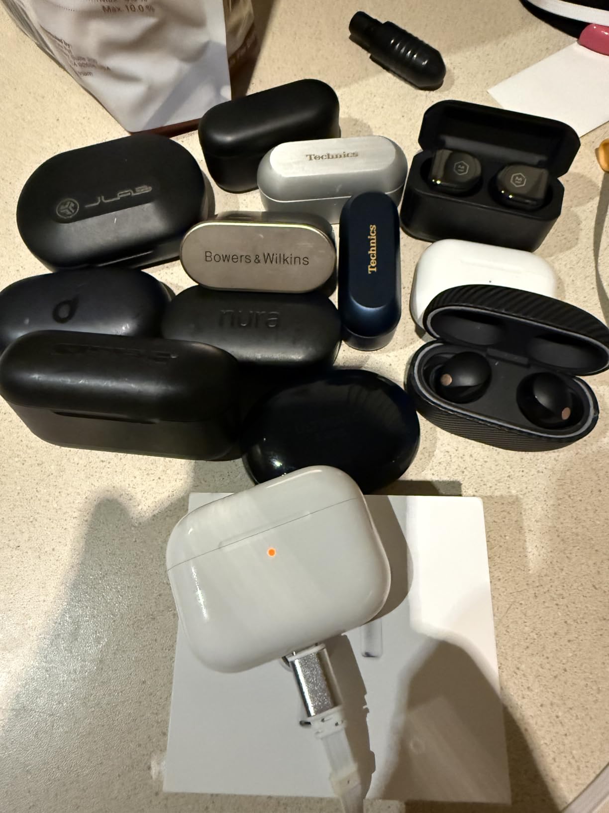 AirPods Pro 3 Wireless Earbuds, Active Noise Cancellation, Live Translation, Heart Rate Sensing, Hearing Aid Feature, Bluetooth Headphones, Spatial Audio, High-Fidelity Sound, USB-C Charging customer photo 1