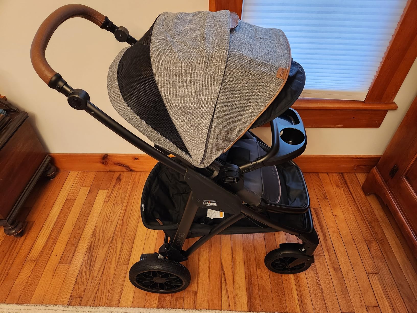 Chicco Corso Primo Modular Quick-Fold Stroller with Infant Car Seat Adapter, Summit/Grey customer photo 1