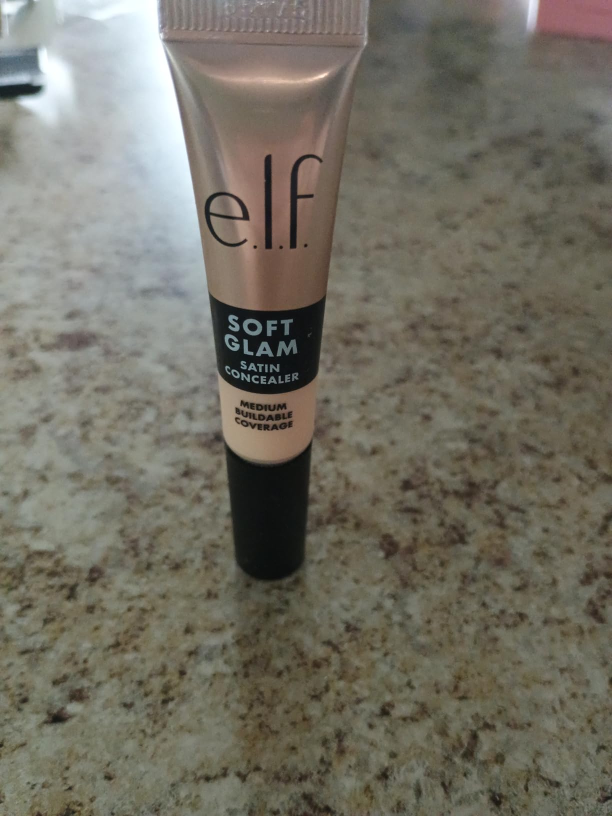 e.l.f. Soft Glam Satin Concealer, Medium Coverage For Blemishes & Under-Eye, Crease-Resistant, Long Lasting, Vegan & Cruelty-Free, 24 Light Warm customer photo 2
