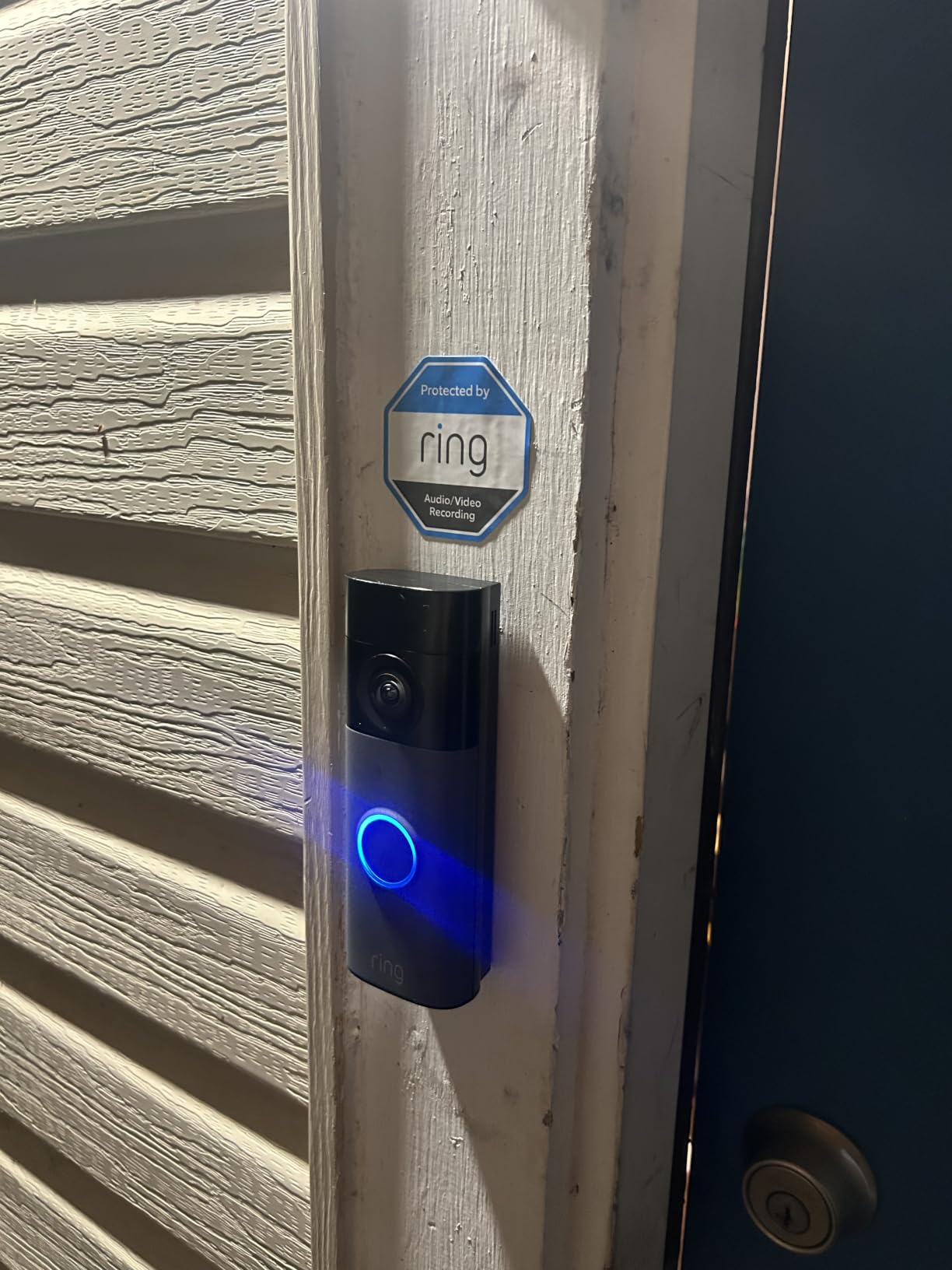 Ring Battery Doorbell (newest model) -- Retinal 2K with wide-angle video, up to 6x Enhanced Zoom, Two-Way Talk, and Built-In Battery, Speckled White customer photo 2