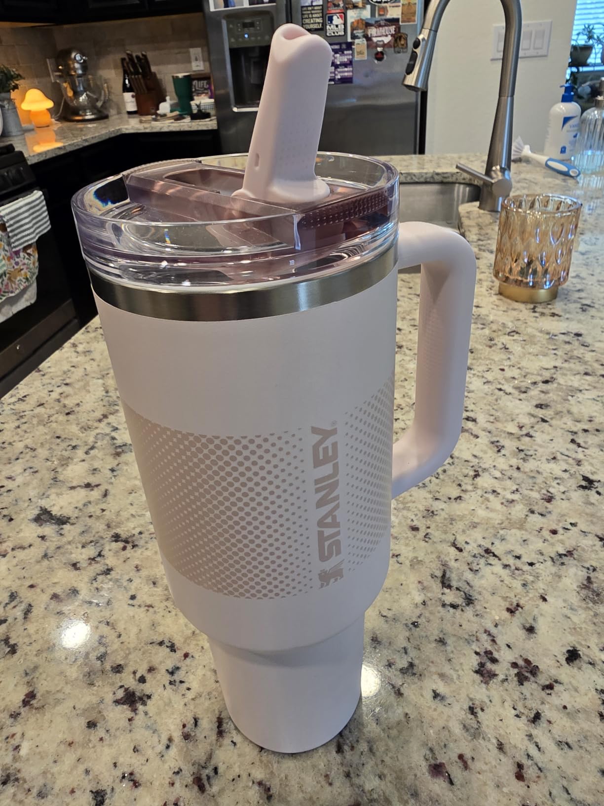 STANLEY Quencher ProTour Flip Straw Tumbler with Leakproof Lid 40 oz | Built-In Straw & Handle | Cupholder Compatible for Travel | Insulated Stainless Steel Cup | BPA-Free | Cobalt customer photo 1