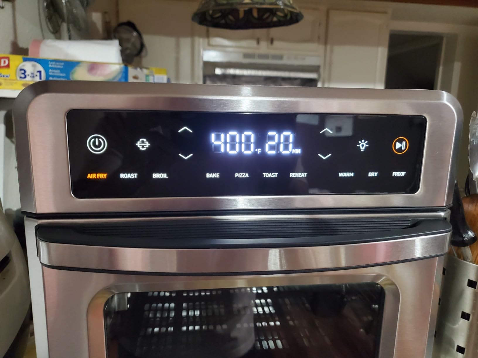 Cosori 11-in-1 Air Fryer Oven, 13Qt Small Footprint Air Fryer Combo with Rotisserie, Toast, Bake, Roast customer photo 1