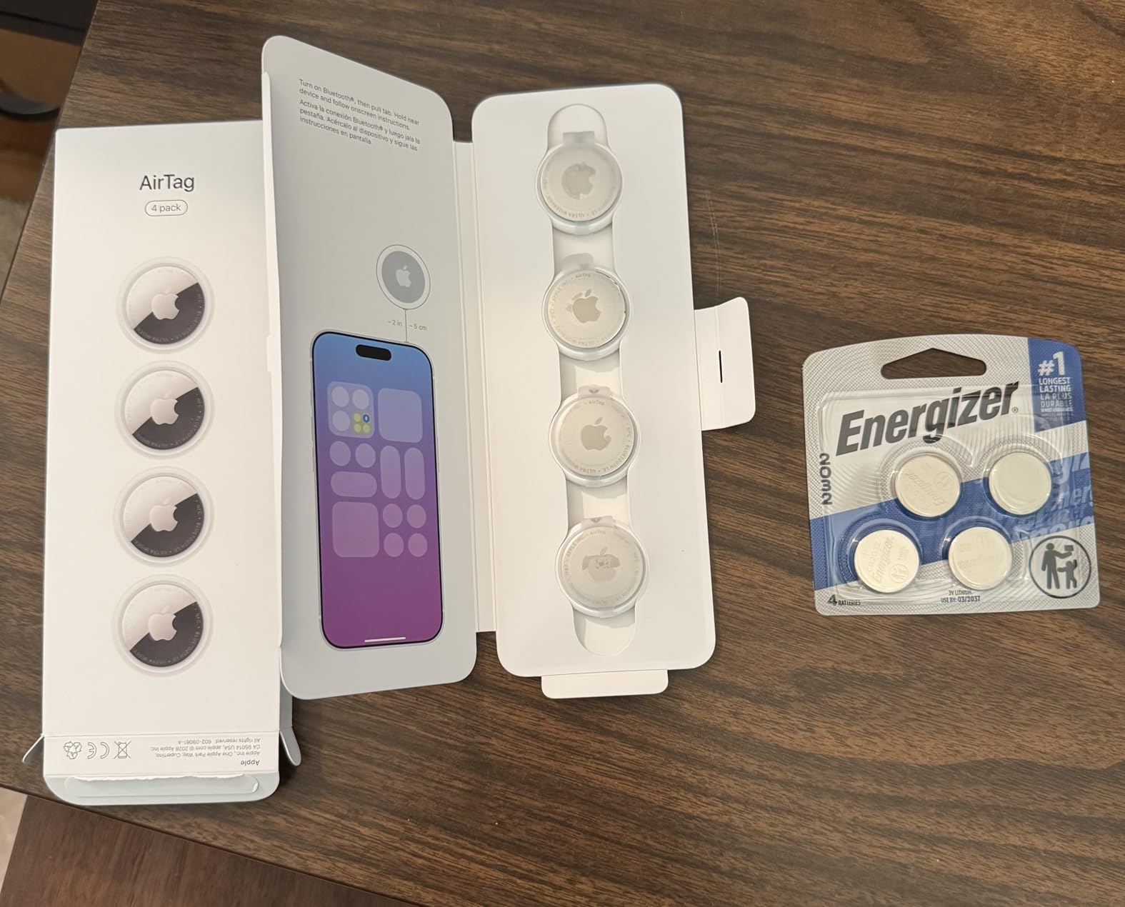 AirTag (2nd Generation) - 4 Pack: Tracker for Keychain, Wallet, and More; Locator with Sound; Simple One-Tap Setup with iPhone or iPad; Key Finder with up to 1.5X Precision Finding Range* customer photo 2
